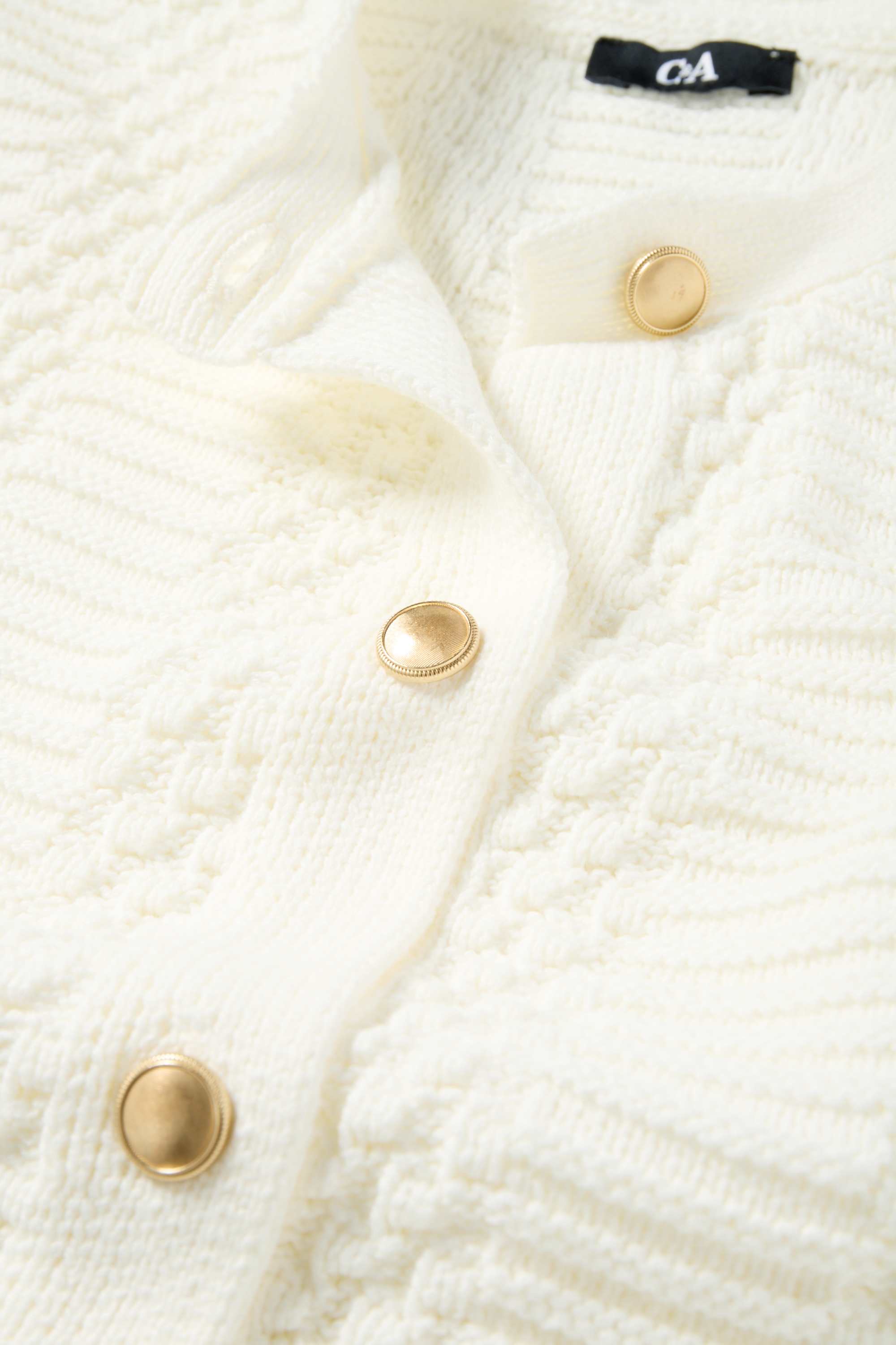 Cardigan - textured white