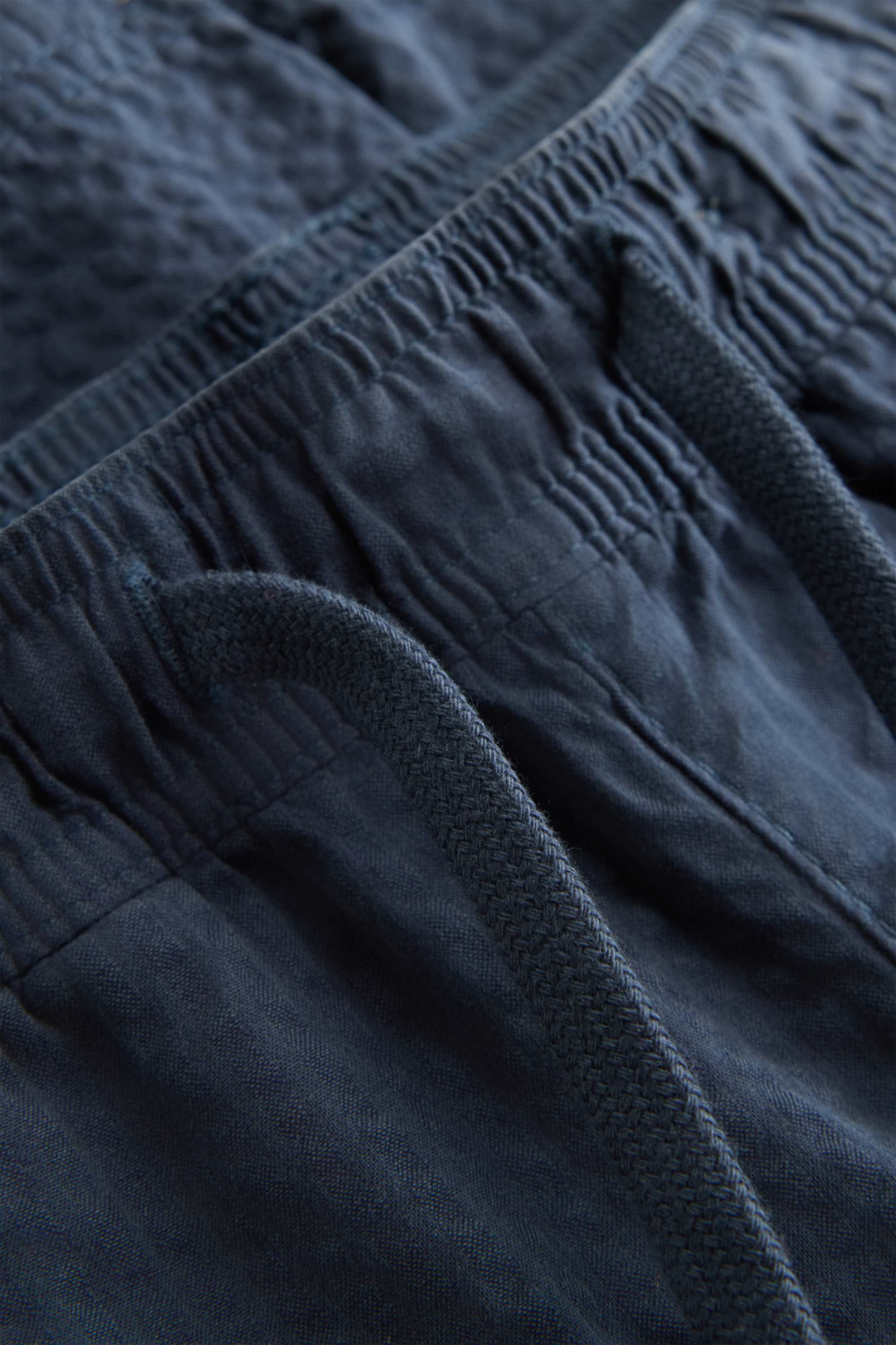 Bermuda shorts - textured blue