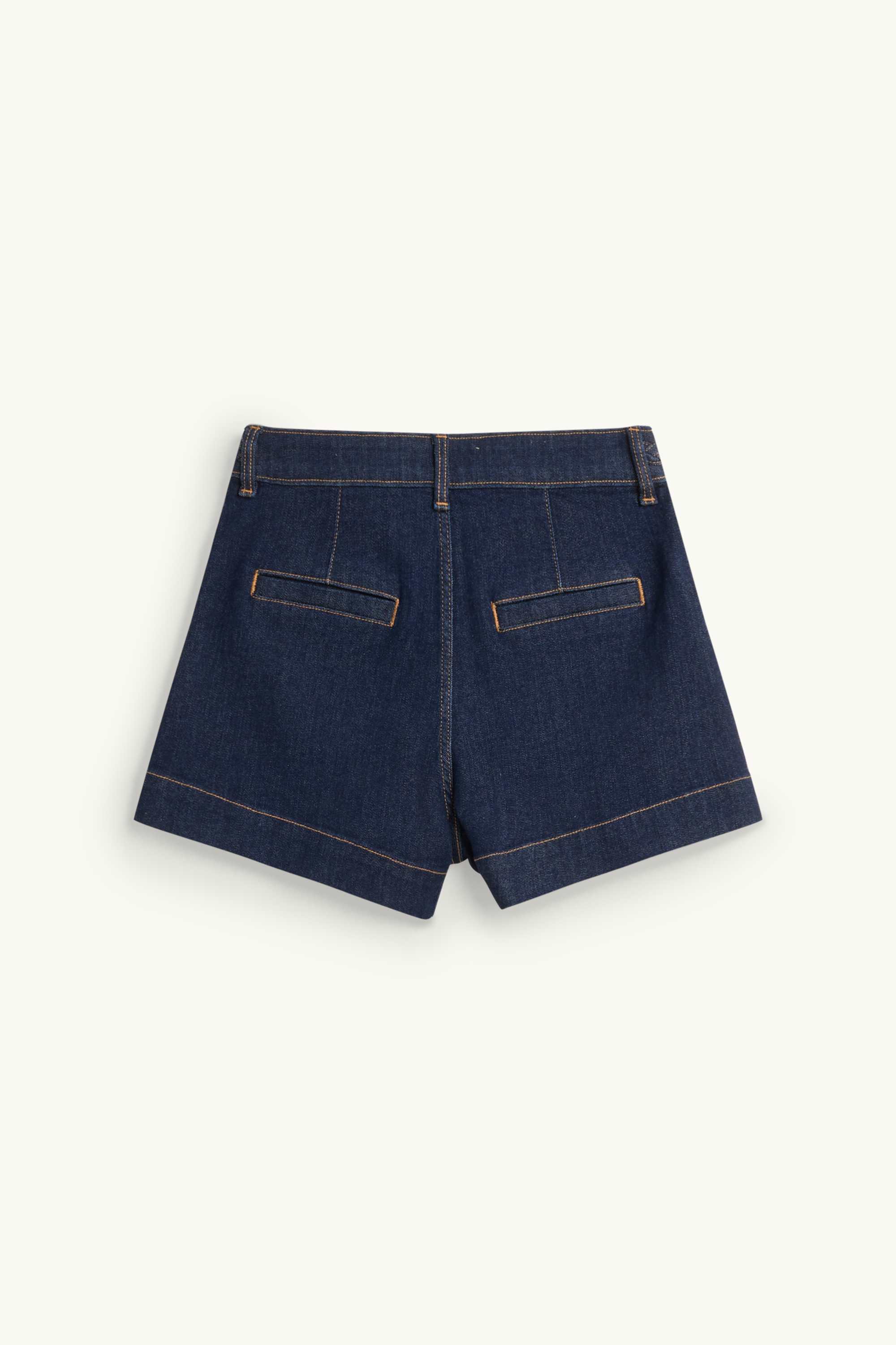 Mom shorts - high waist - LYCRA® denim-dark blue