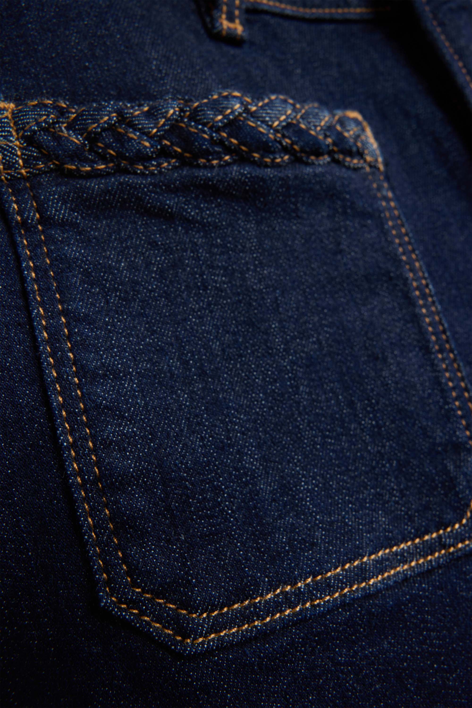 Mom shorts - high waist - LYCRA® denim-dark blue
