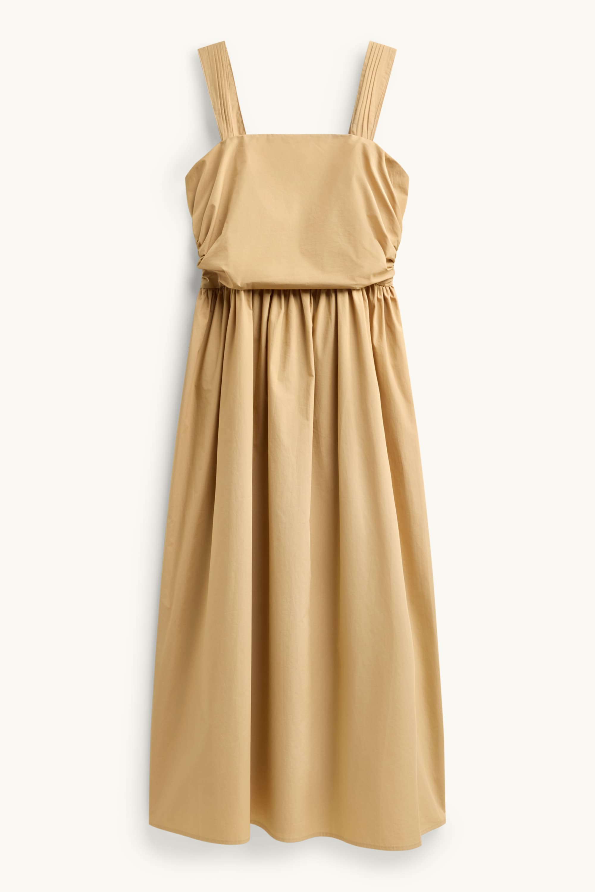 Fit & flare dress beige