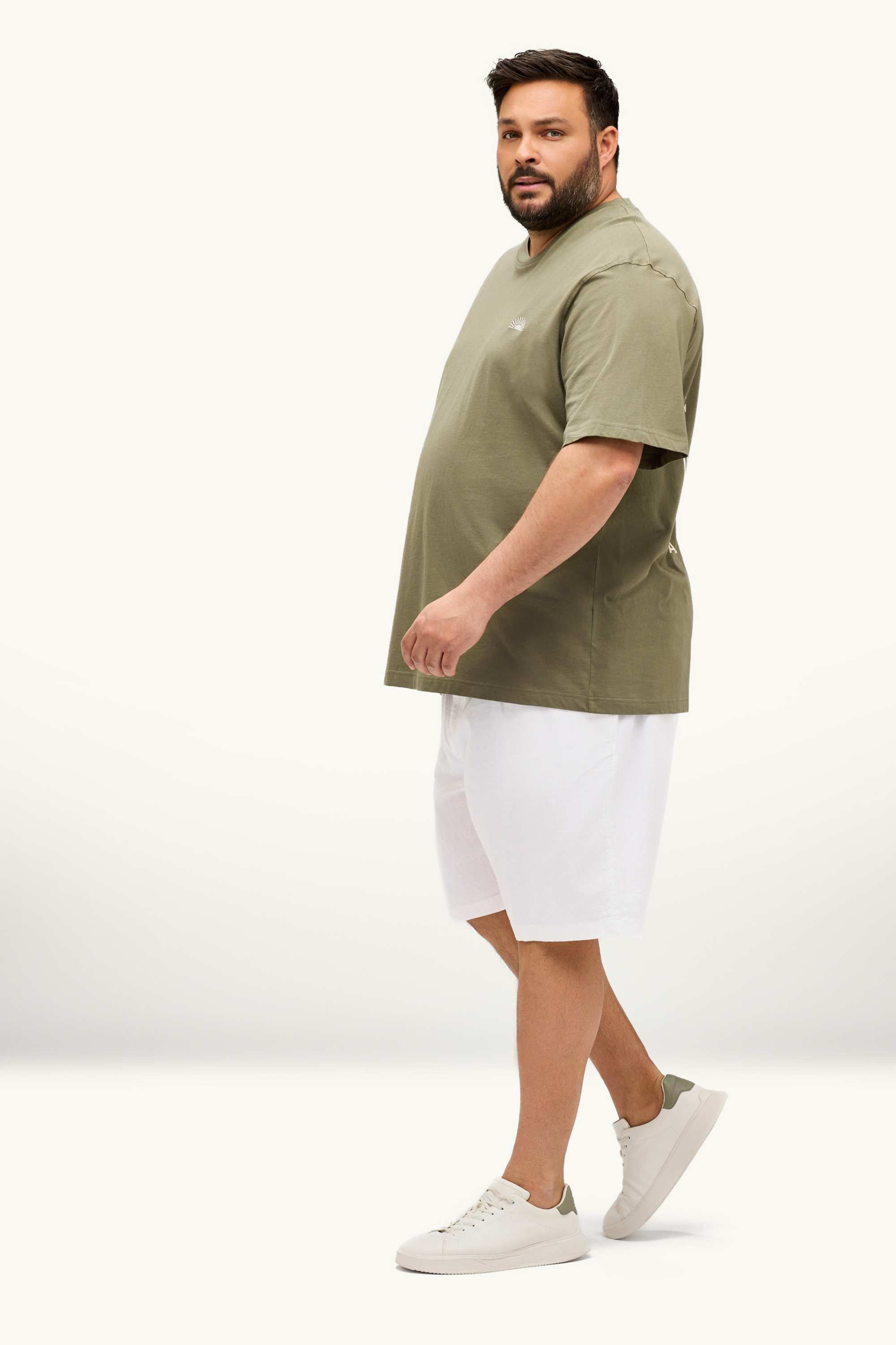 Shorts - linen blend white