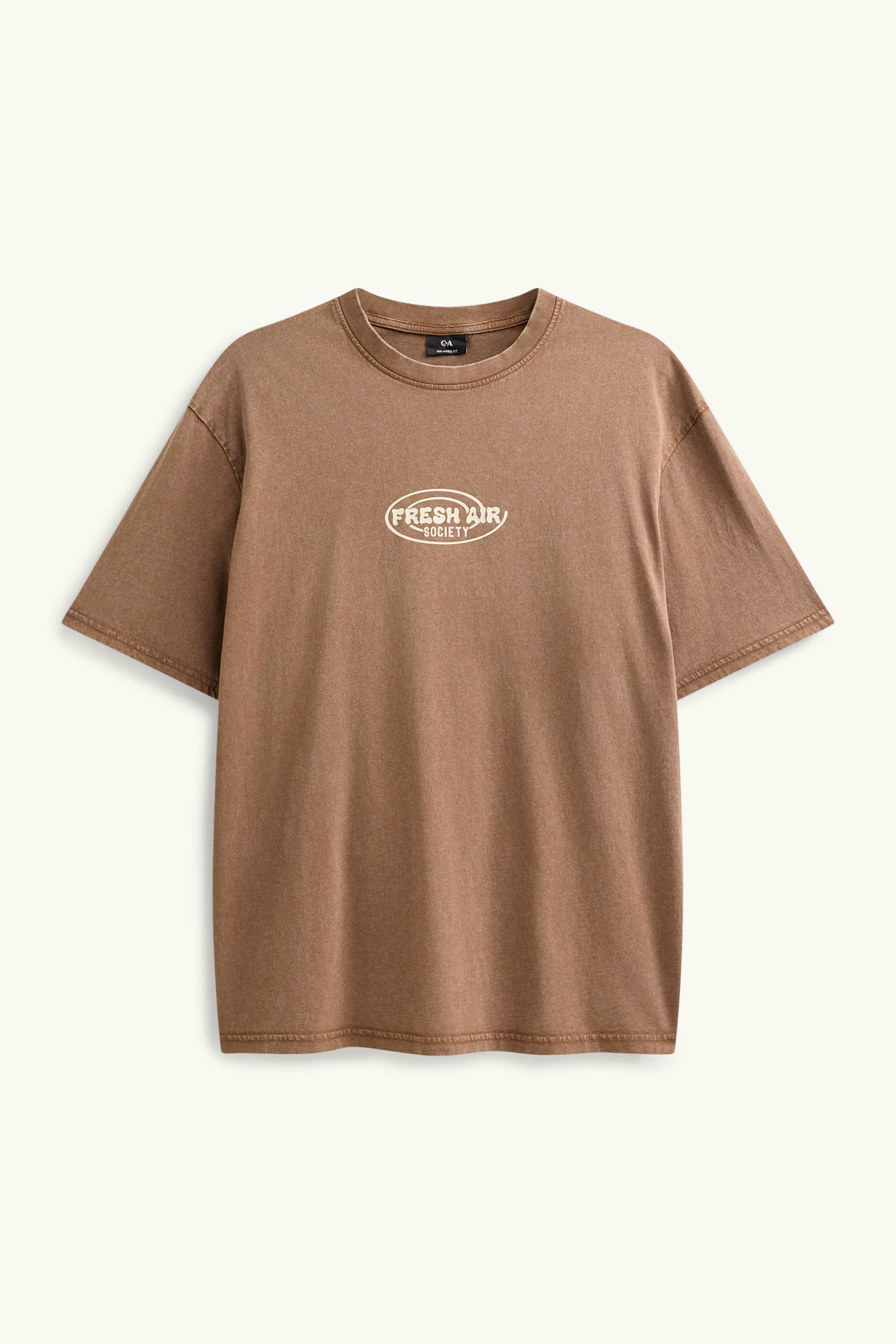 T-shirt - relaxed fit brown