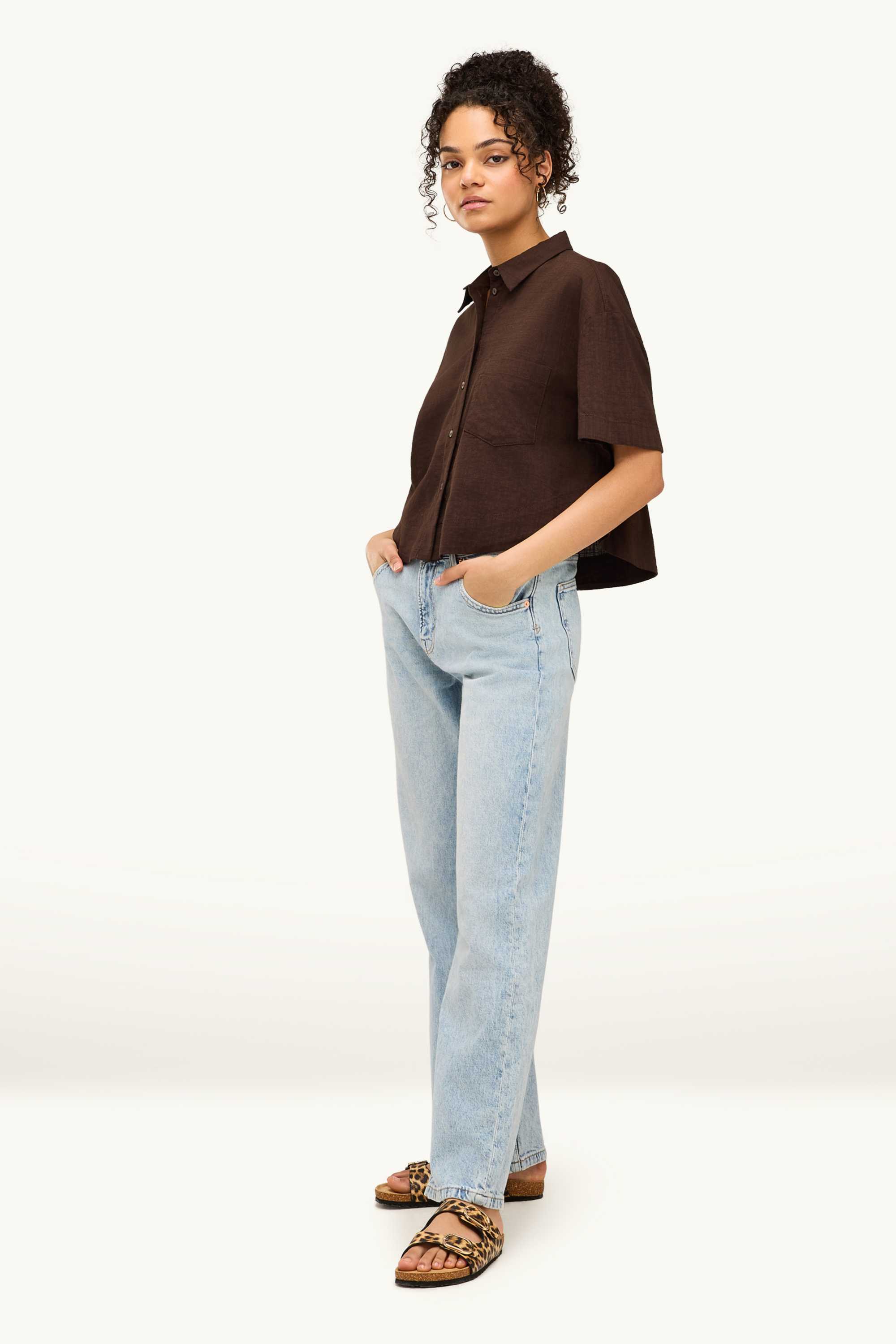 Shirt blouse brown