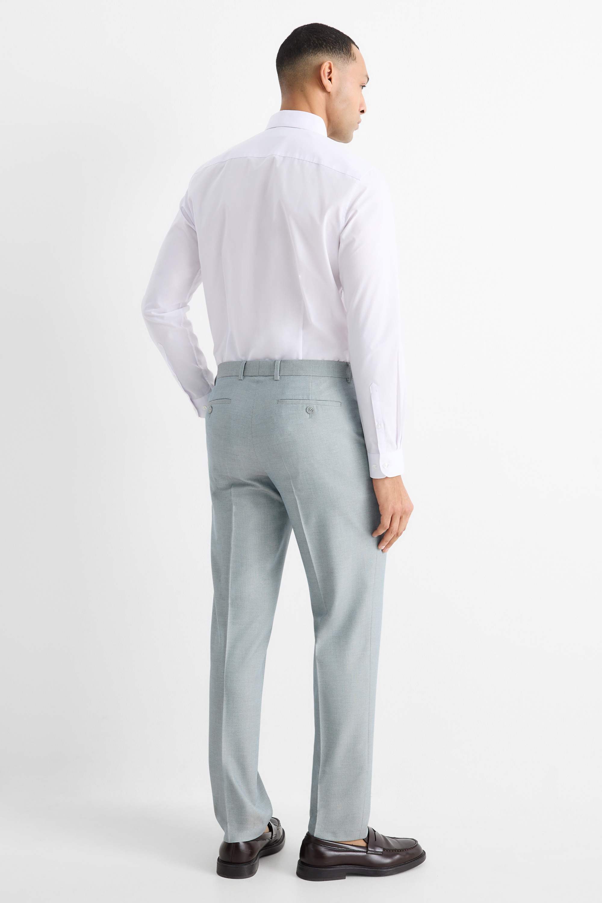 Mix & match suit trousers - regular fit - Flex light green