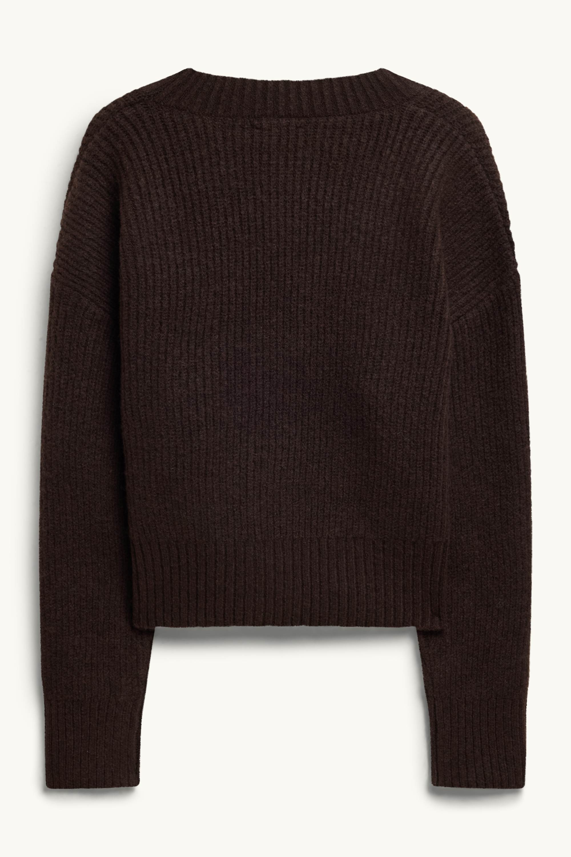 Cardigan - ribbed brown