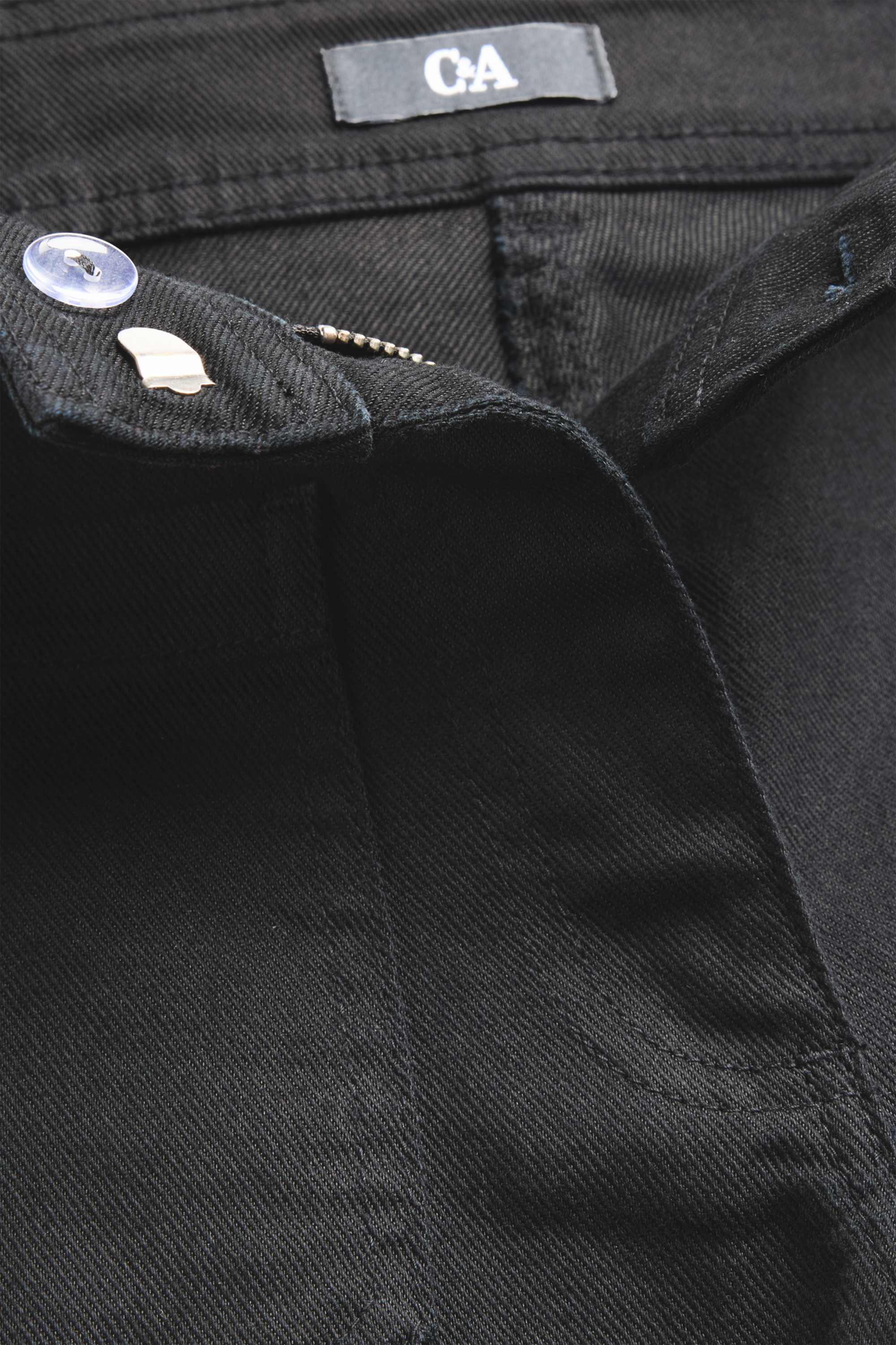 Flared jeans - mid-rise waist black