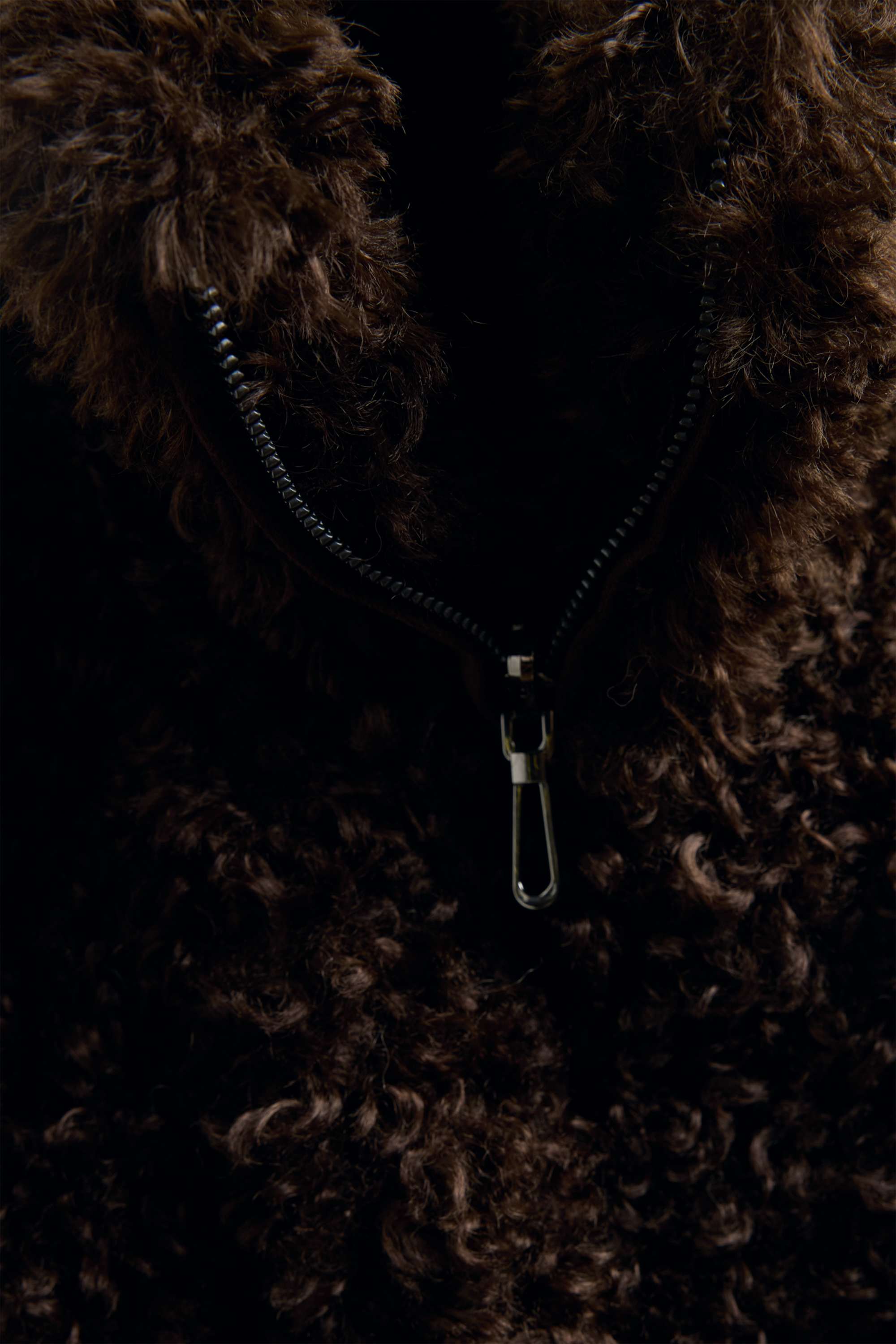 Reversible gilet dark brown