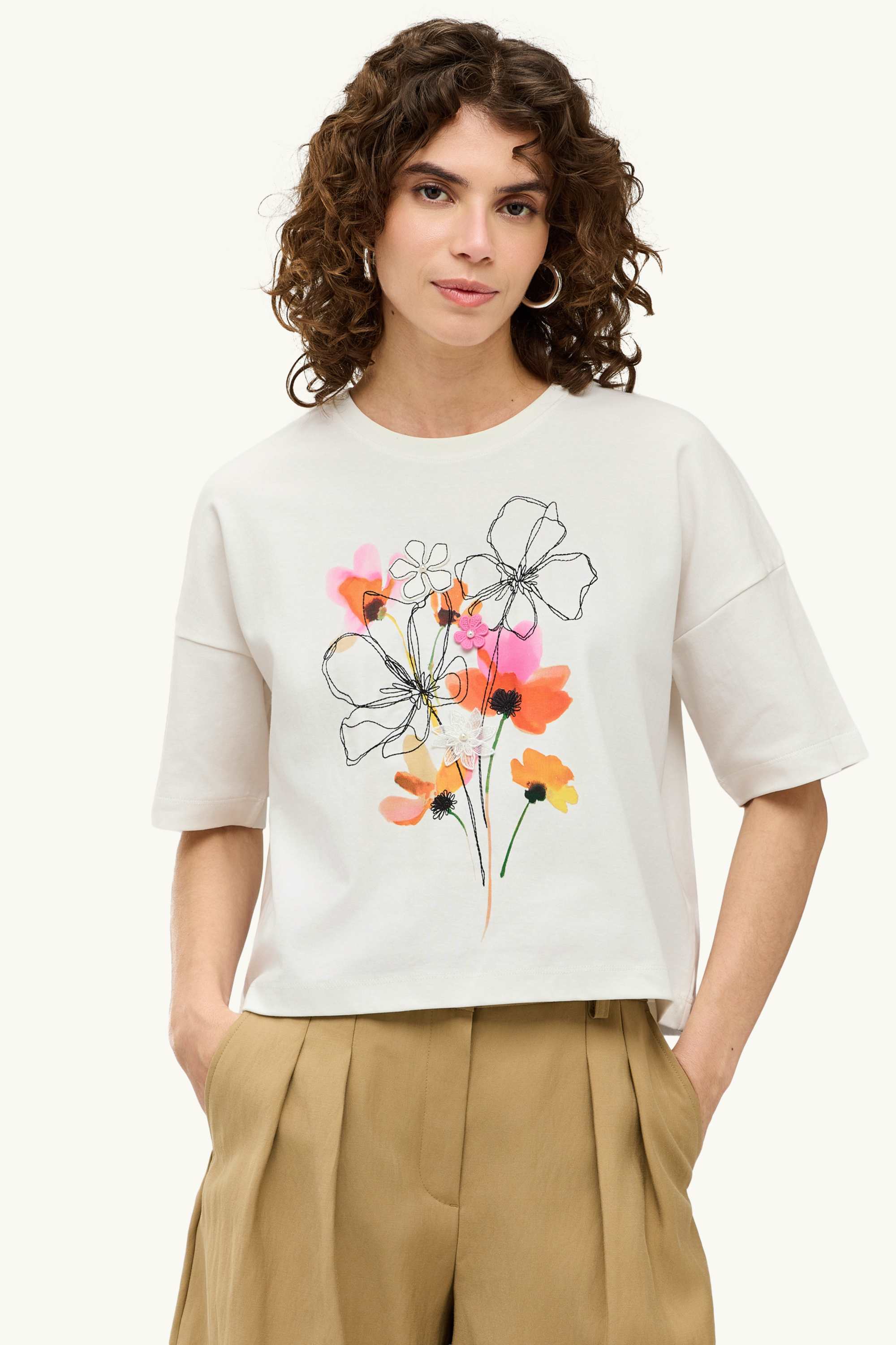 T-shirt - relaxed fit white
