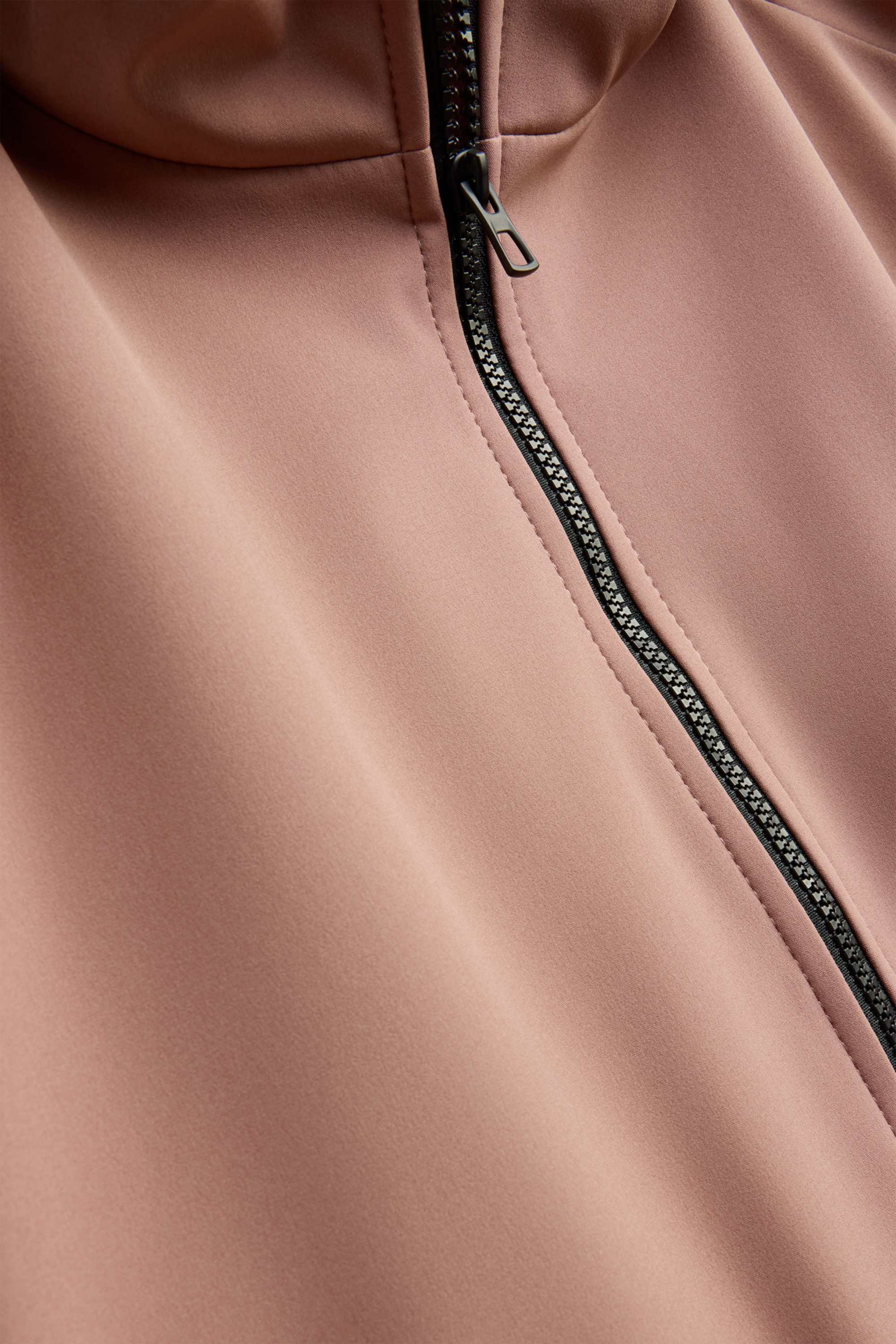 Softshell jacket with hood - water-repellent - 4 Way Stretch rose