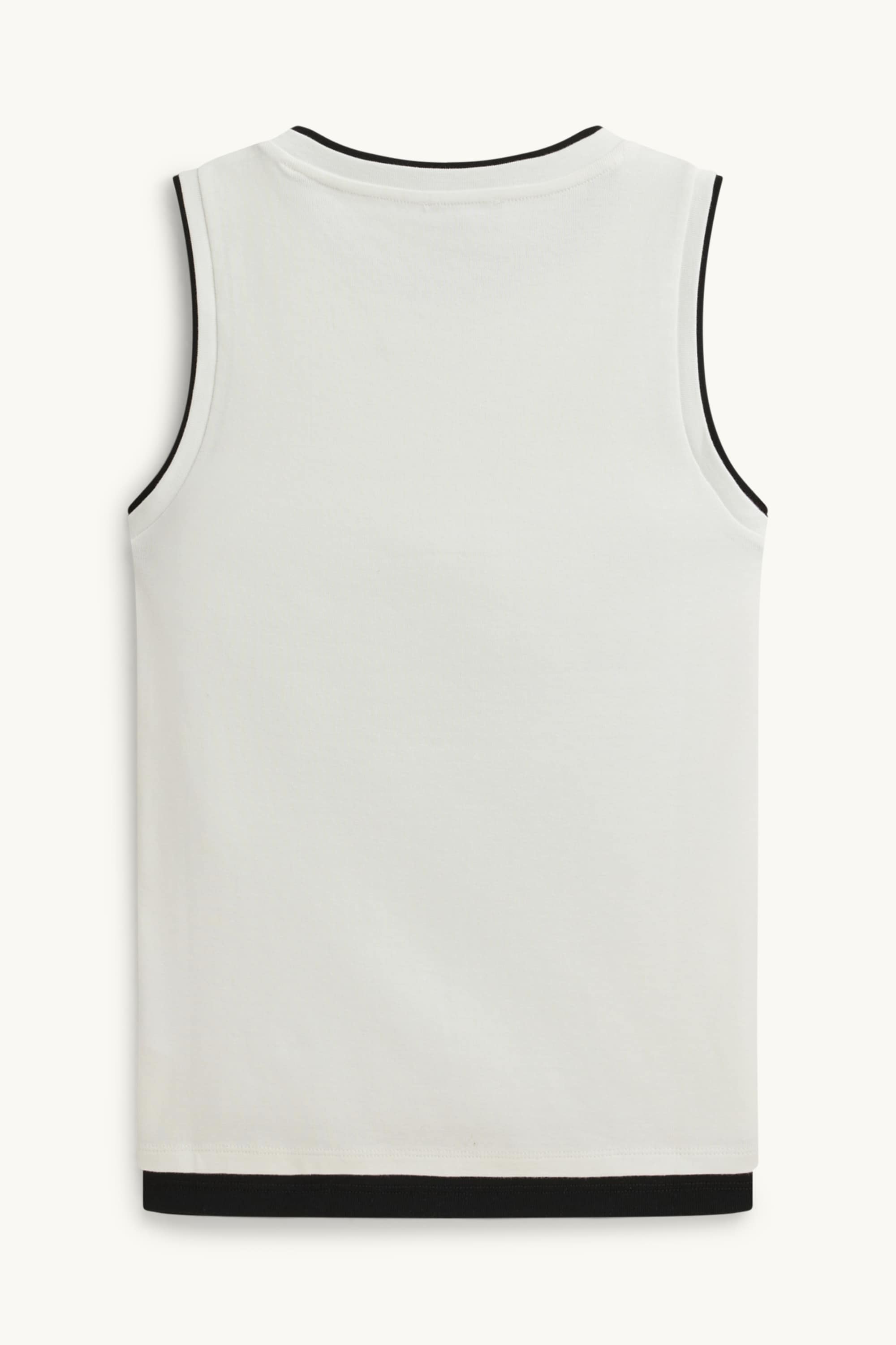 Top - 2-in-1 look white