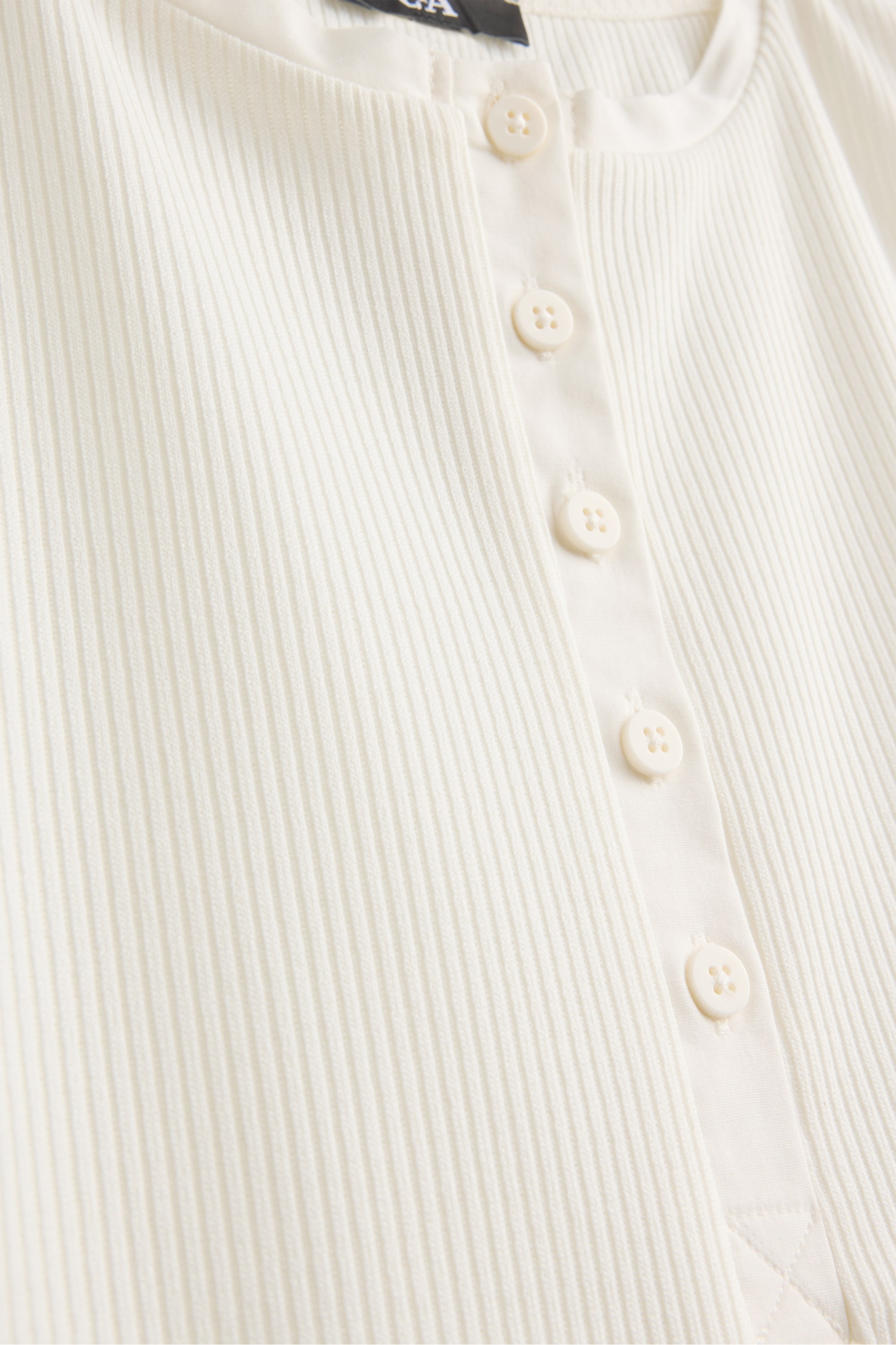 Top - ribbed white