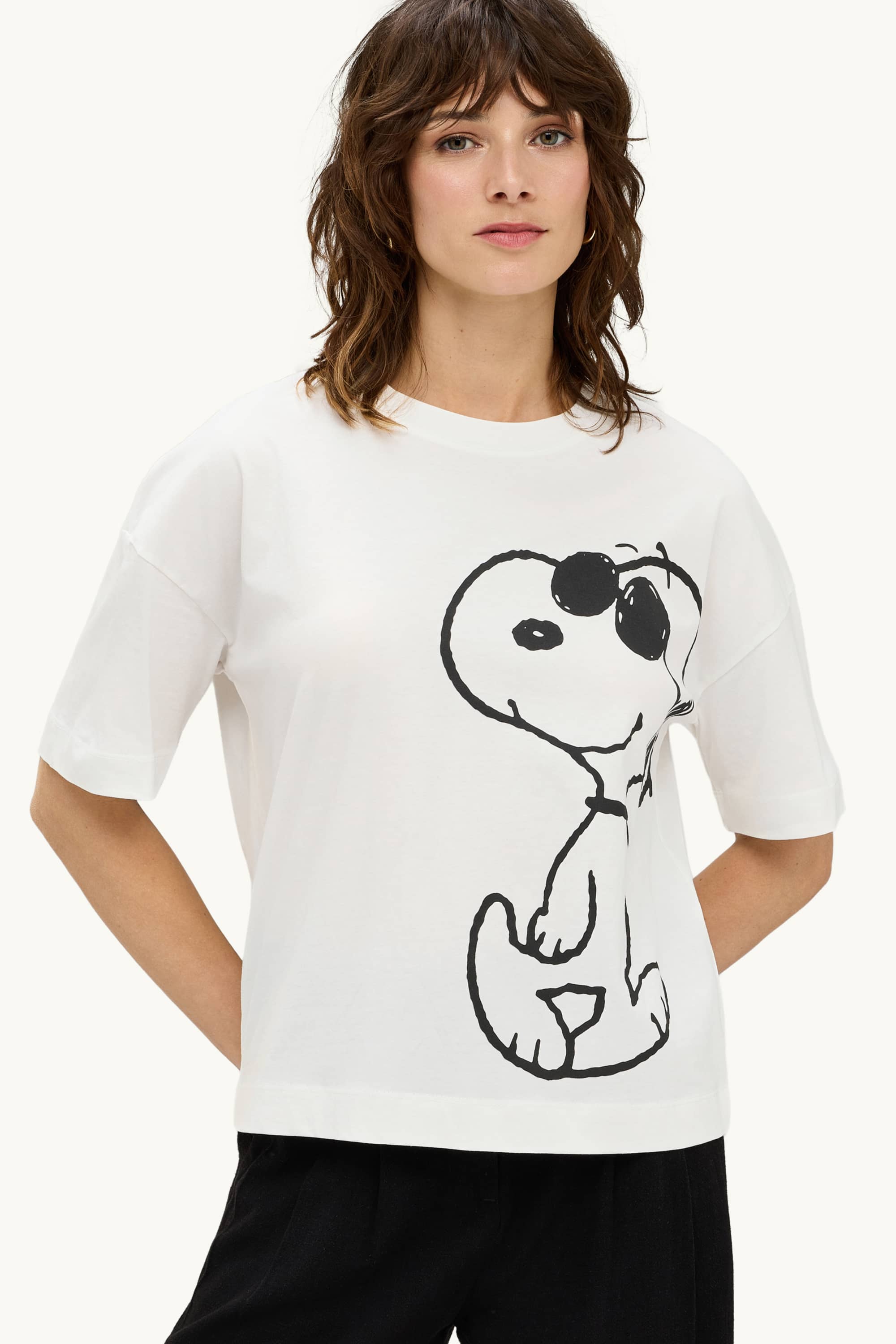 T-shirt - regular fit - Snoopy white