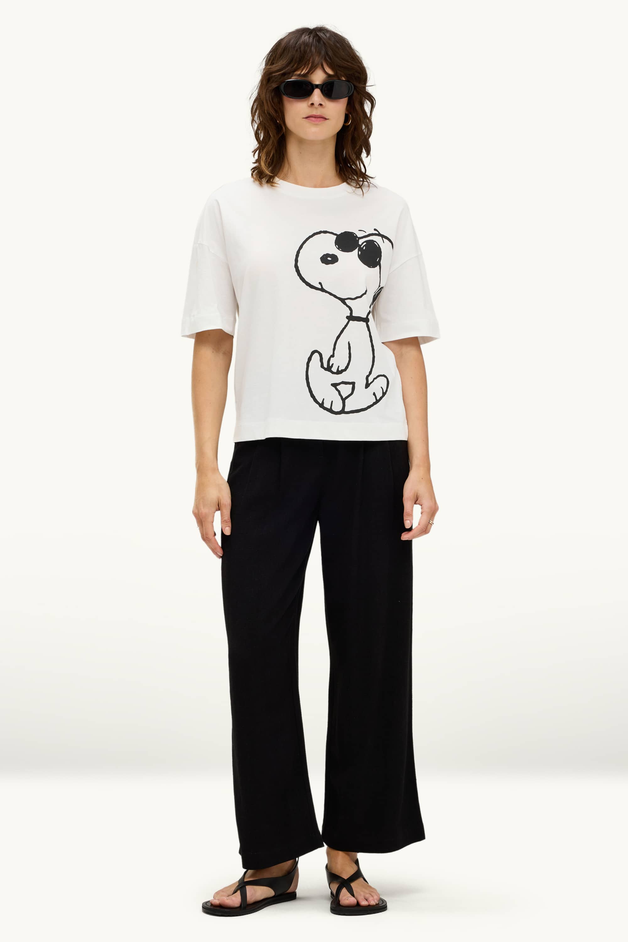 T-shirt - regular fit - Snoopy white
