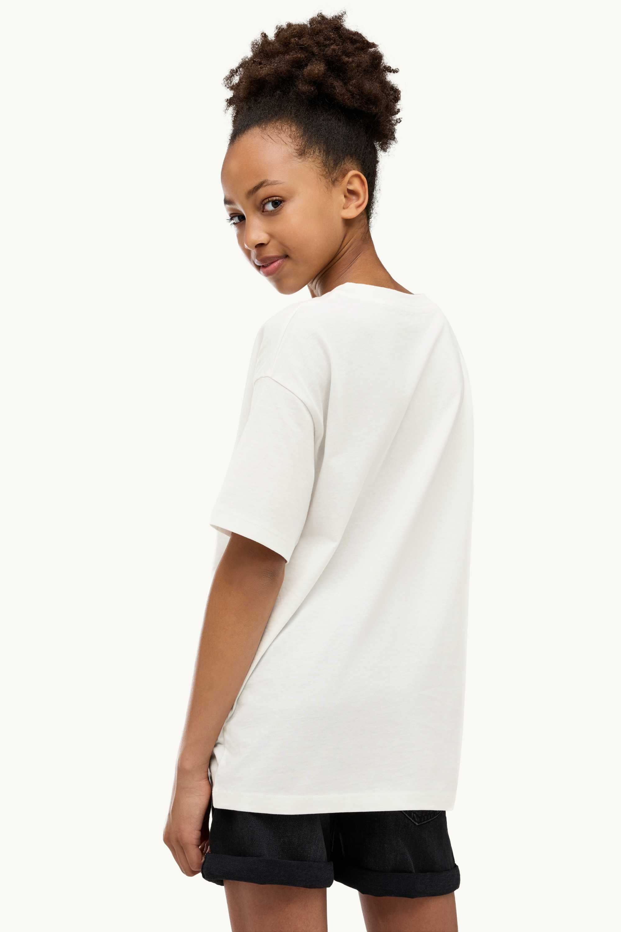Cat - short sleeve T-shirt - shiny white