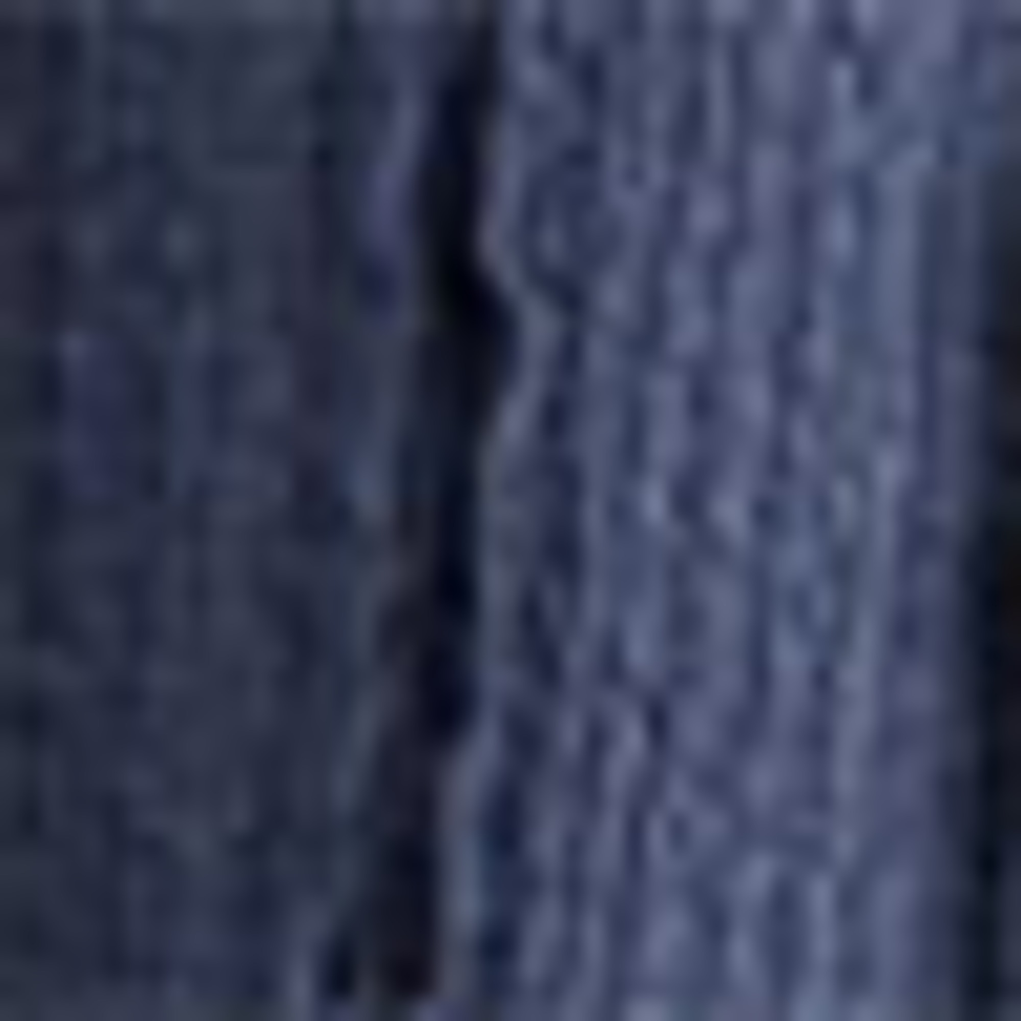 Jersey trousers - mid-rise waist - wide leg - textured blue
