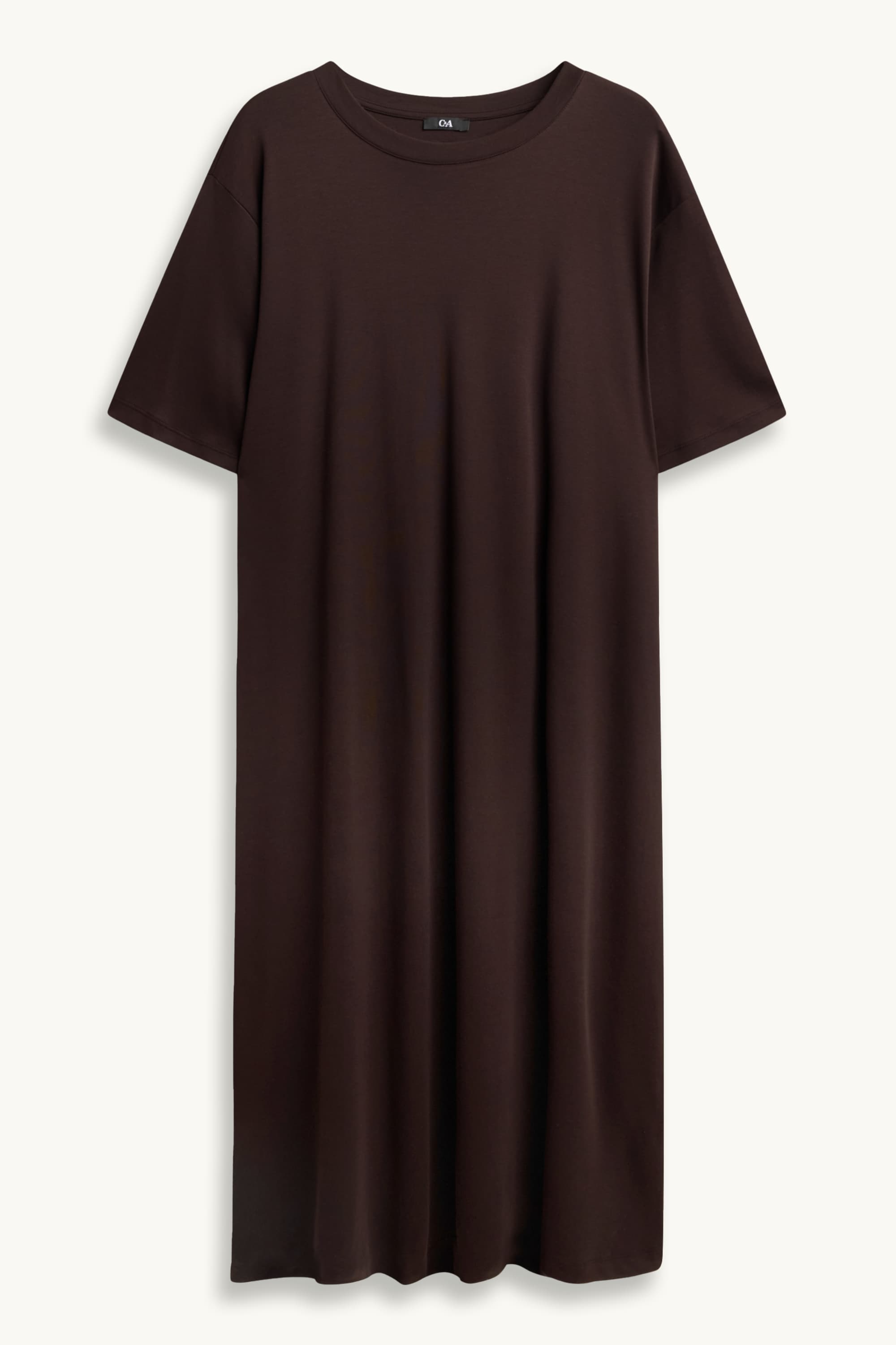 T-shirt dress dark brown