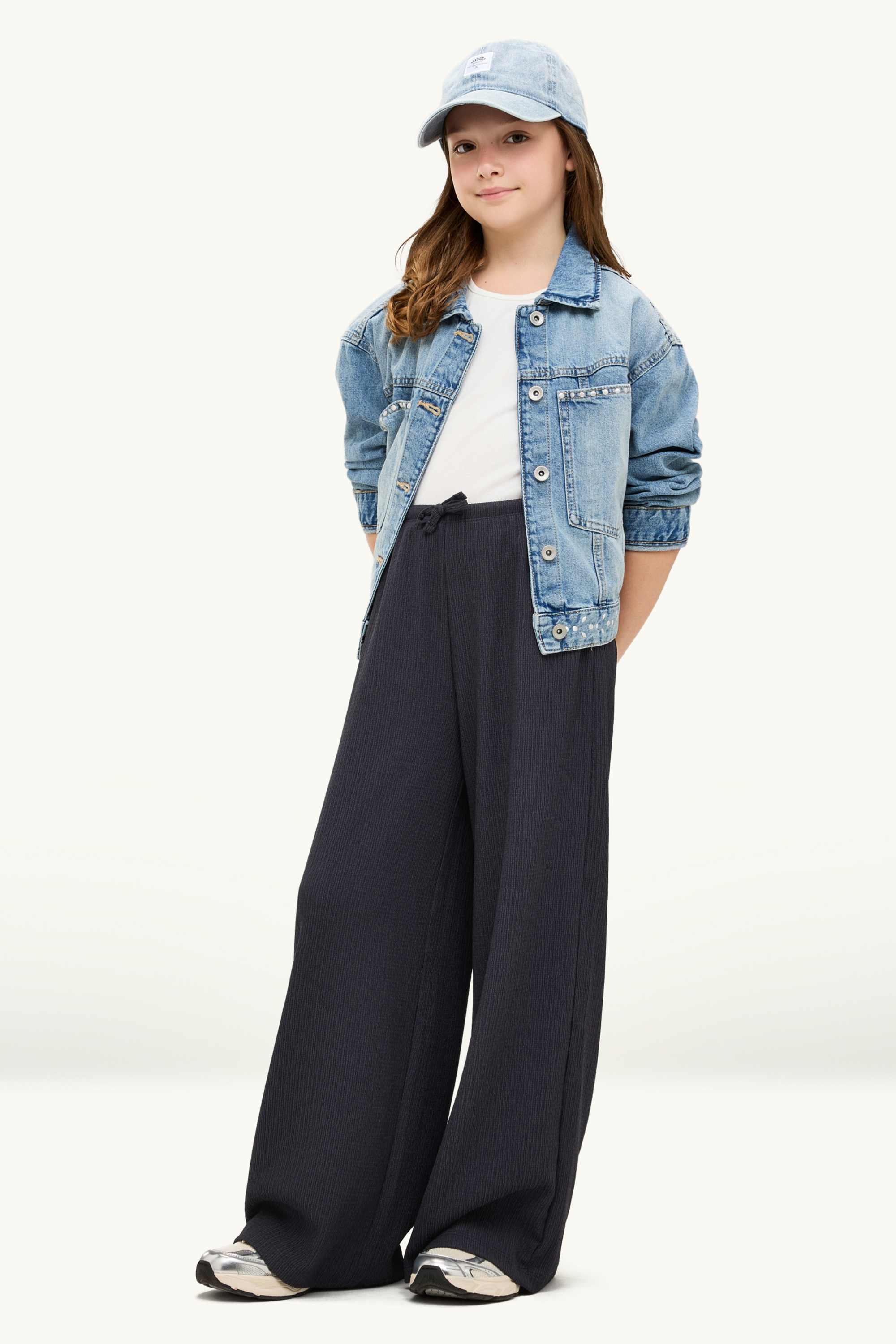 Cloth trousers - palazzo black