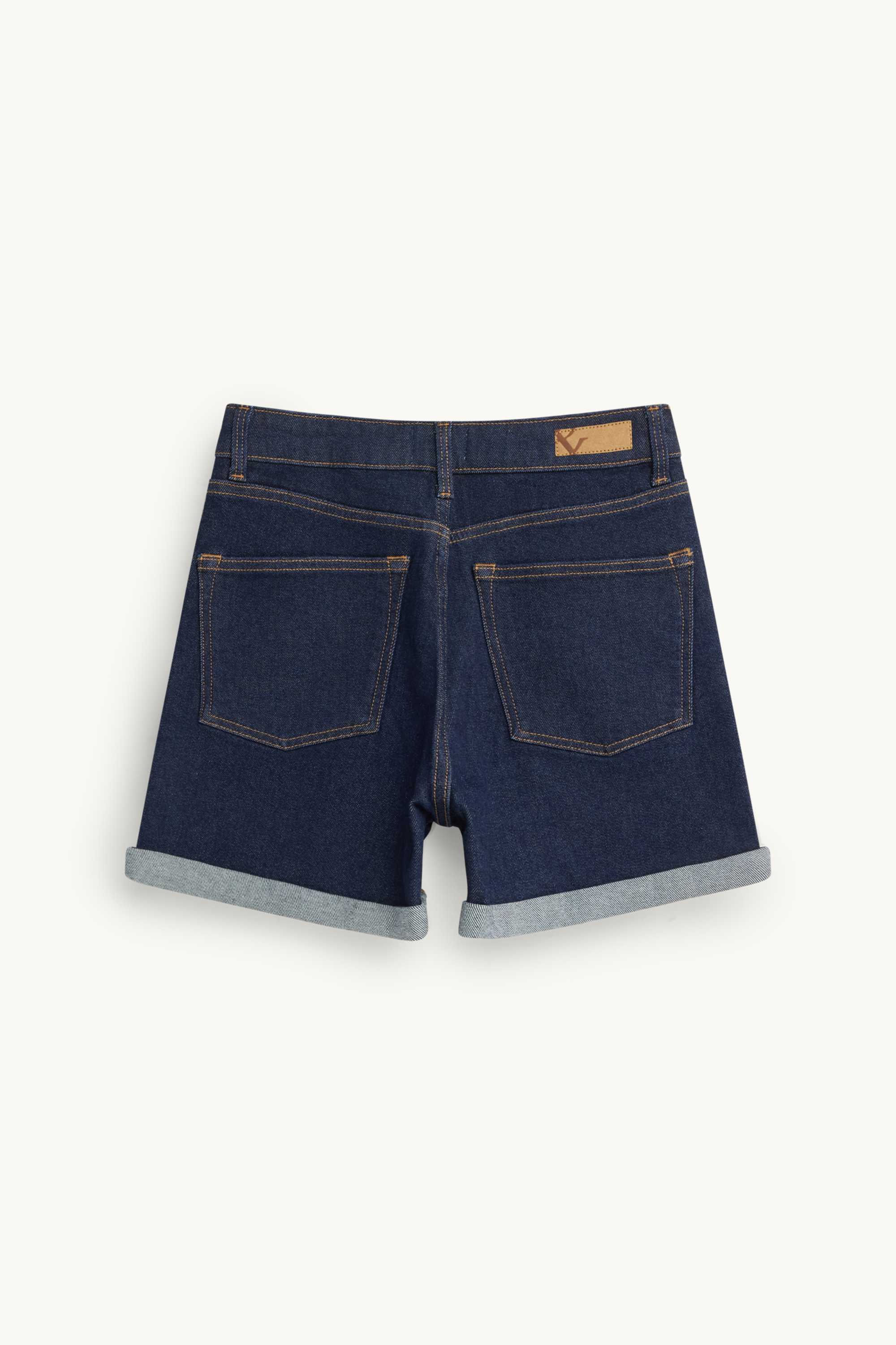 Mom shorts - high waist blue denim