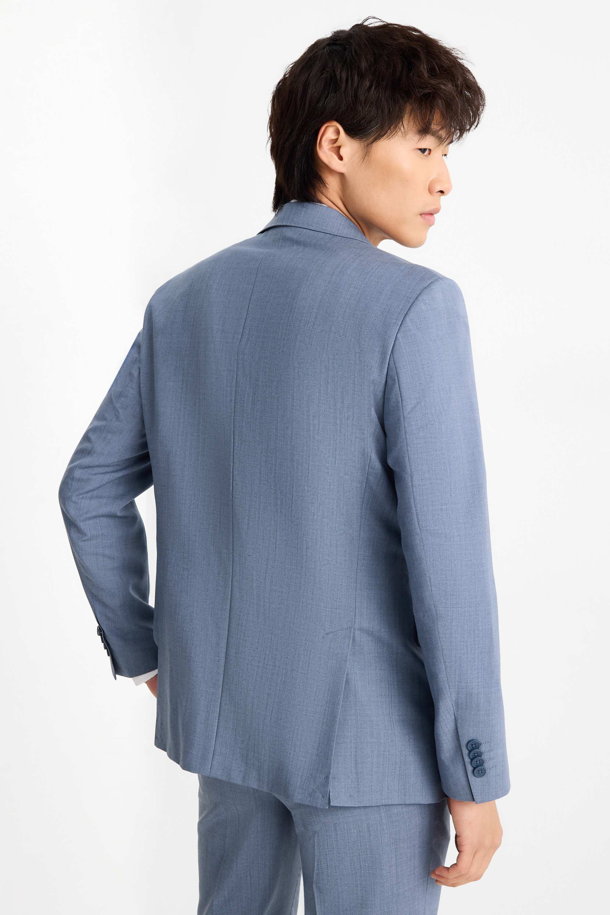Mix & match tailored wool jacket - regular fit blue