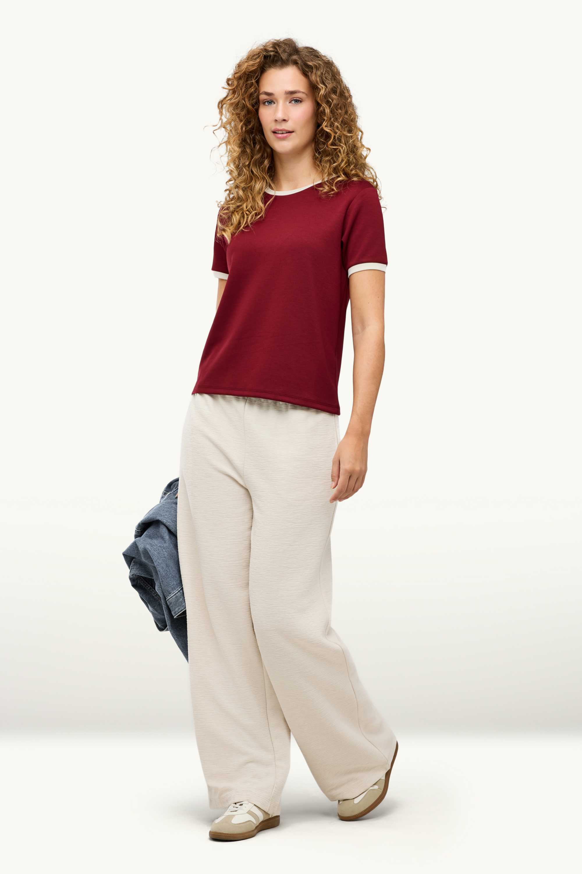 T-shirt - relaxed fit bordeaux
