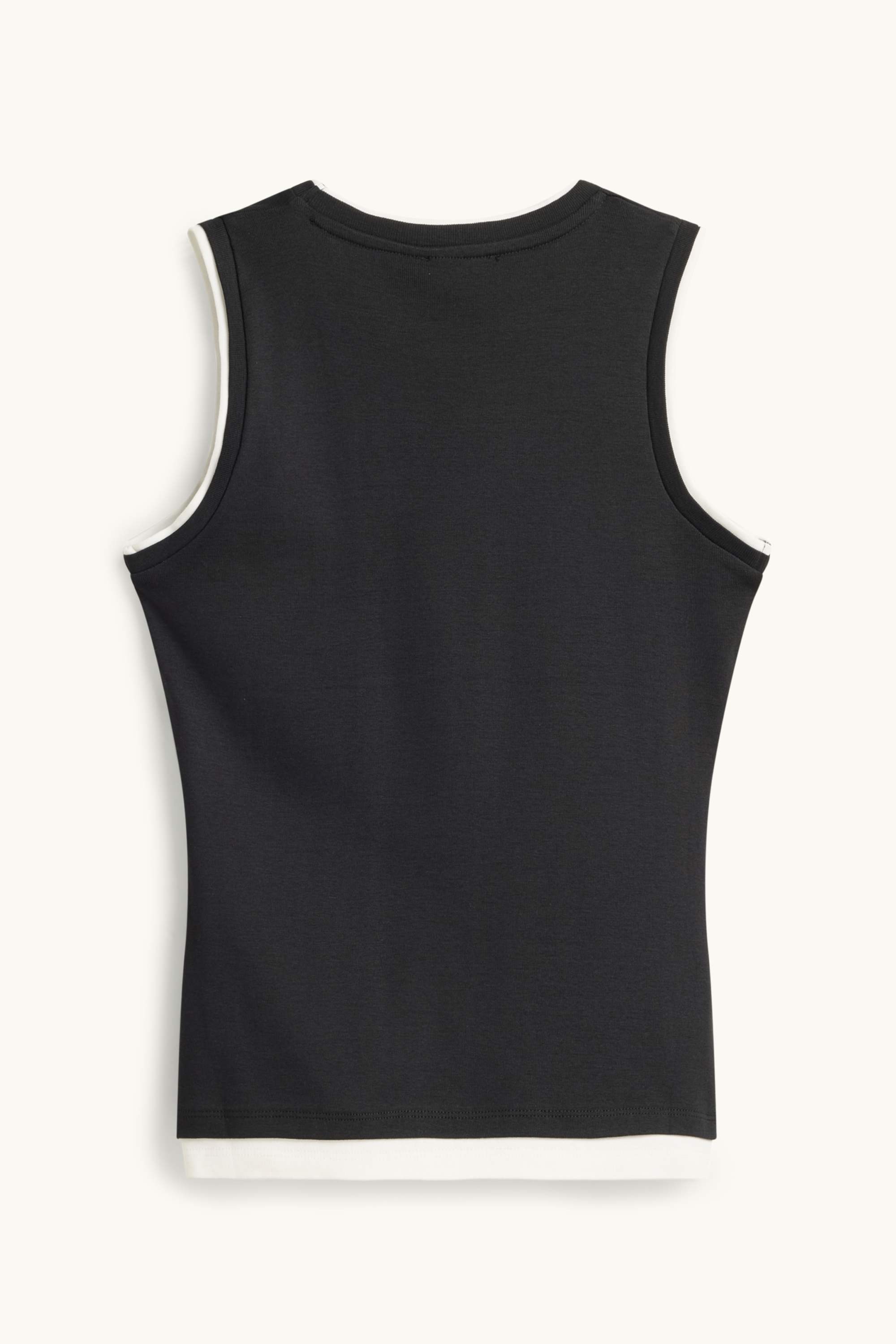 Top - 2-in-1 look black