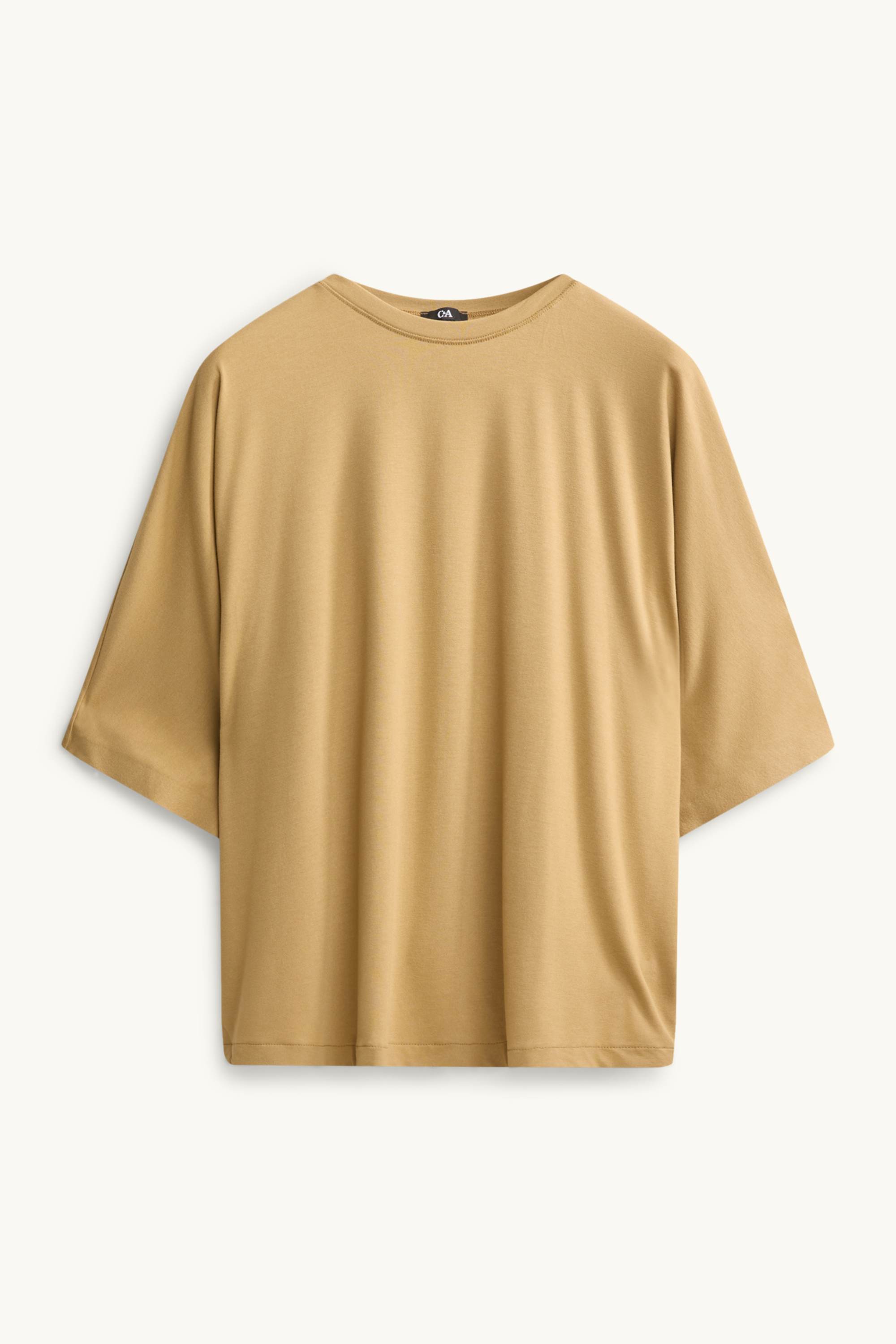 T-shirt - relaxed fit light brown