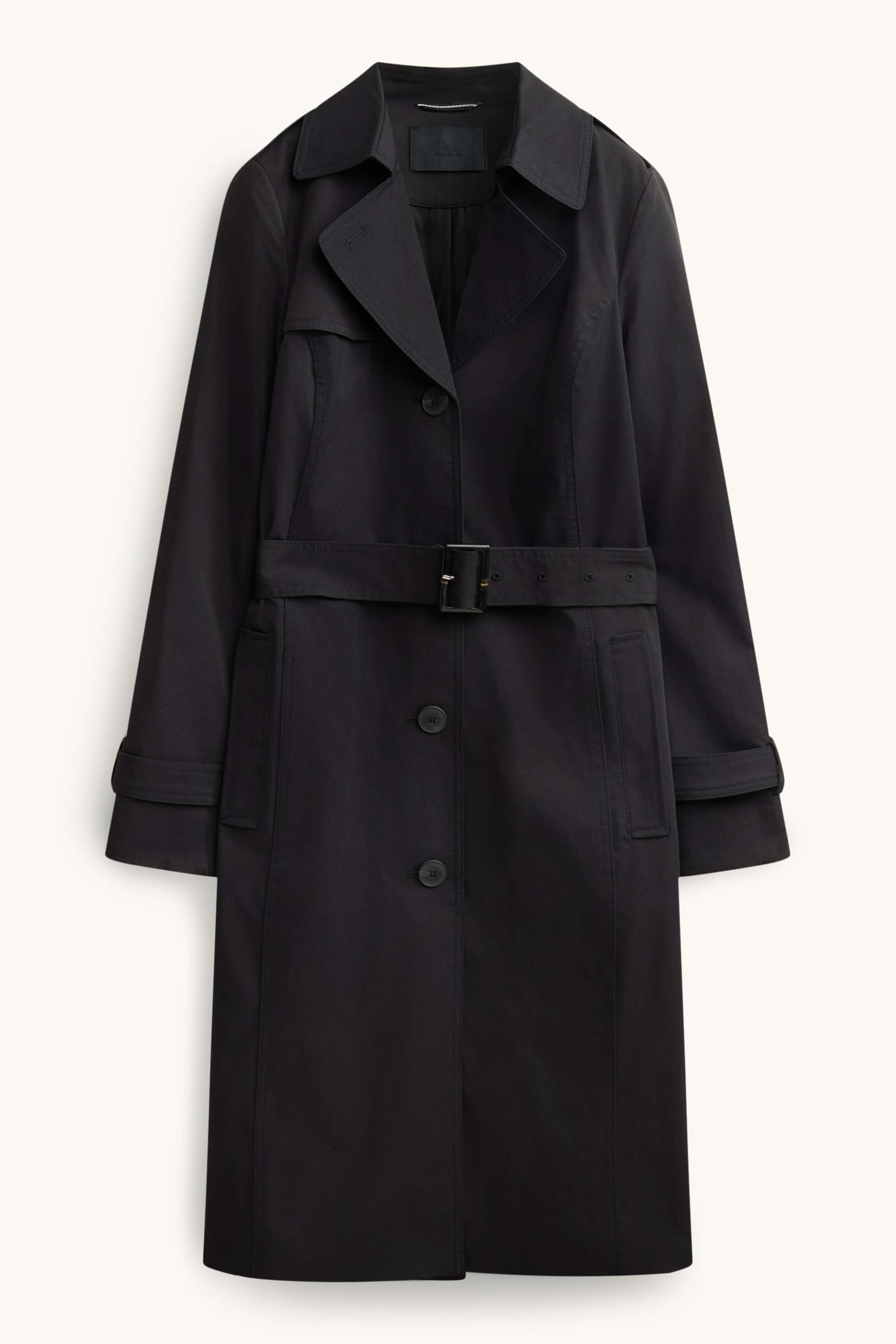 Trench coat - water-repellent black