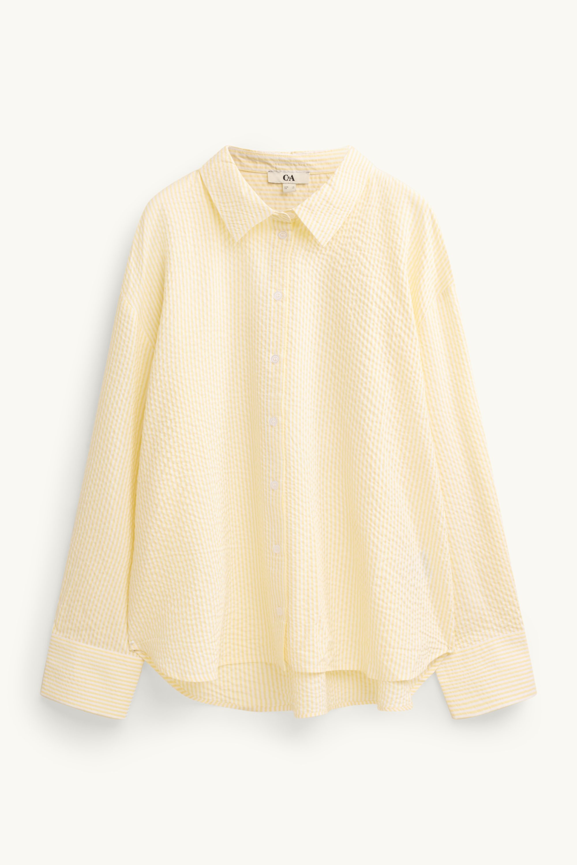 Shirt blouse - striped white / yellow