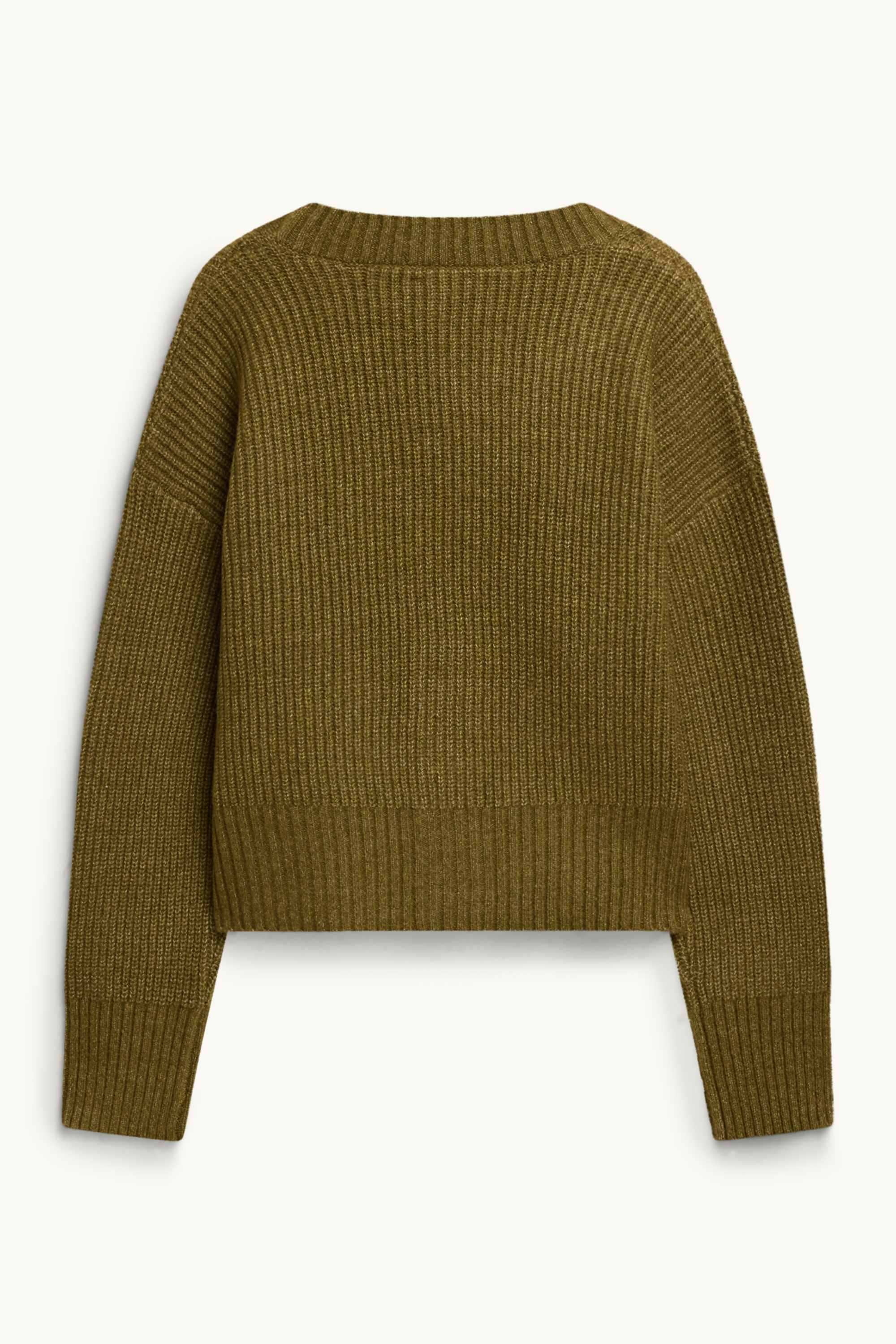 Cardigan - ribbed khaki