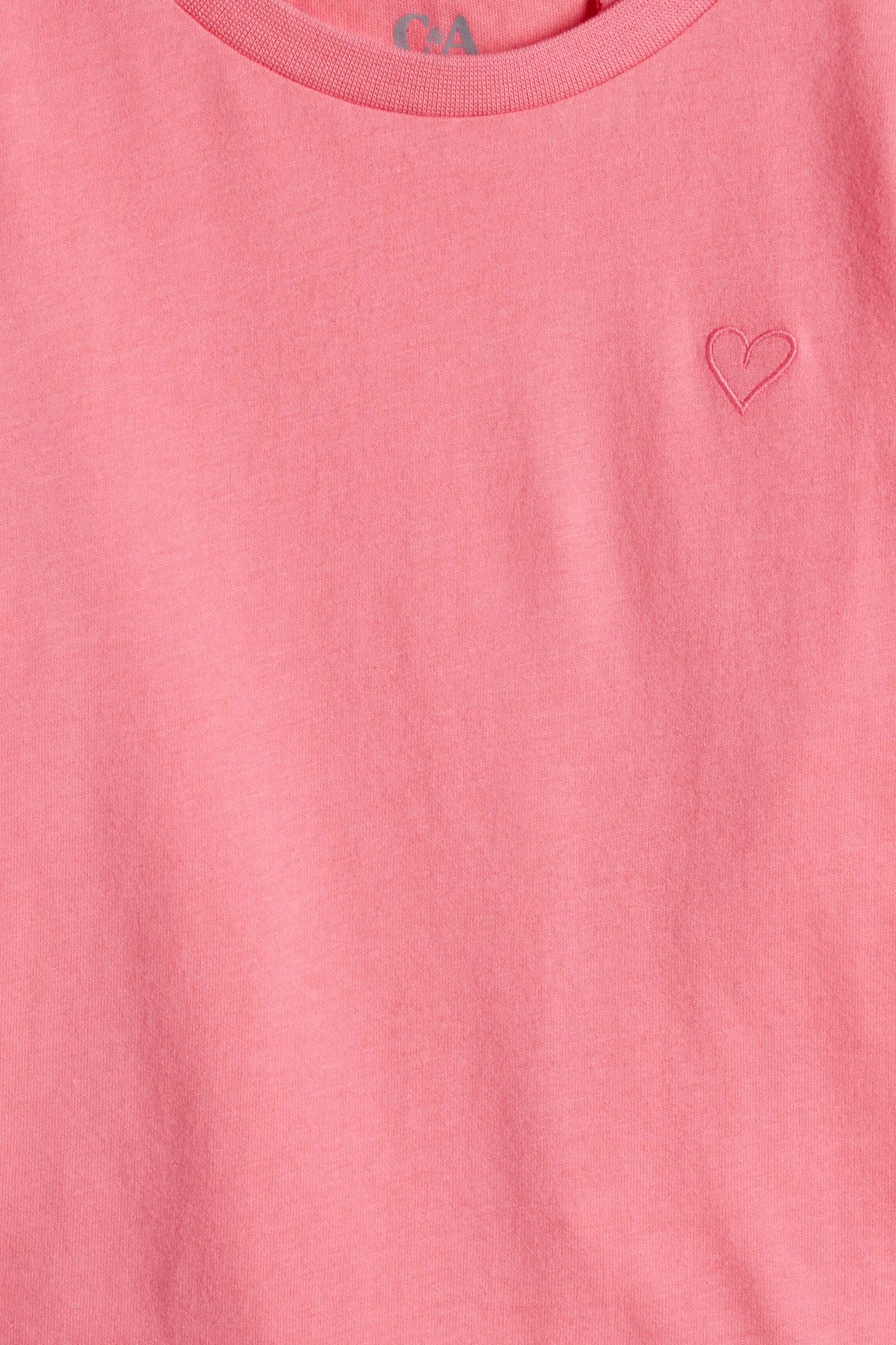 Multipack of 3 - heart - short sleeve T-shirt white / rose