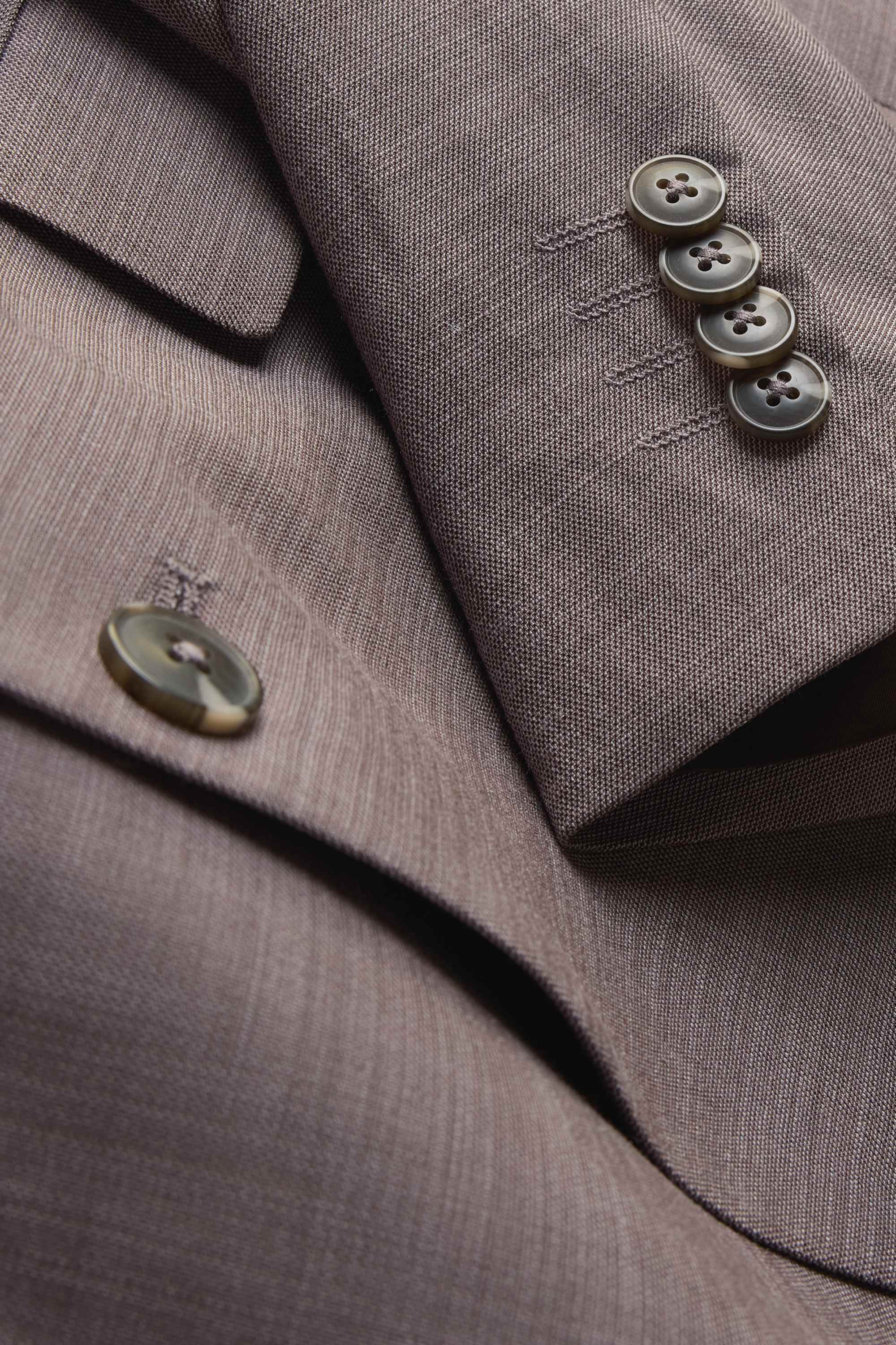 Mix & match tailored jacket - regular fit - stretch brown