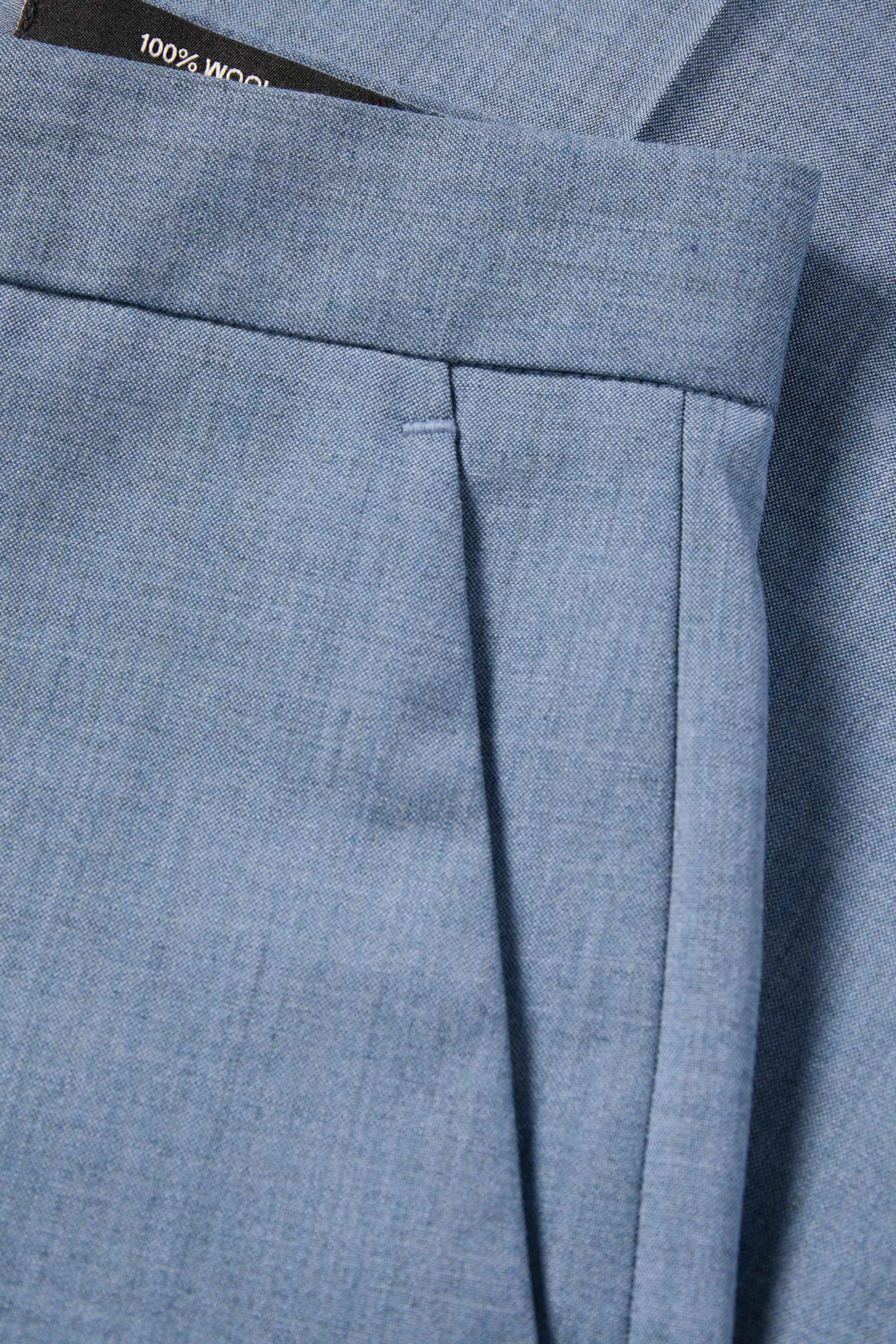 Mix & match wool trousers - regular fit blue