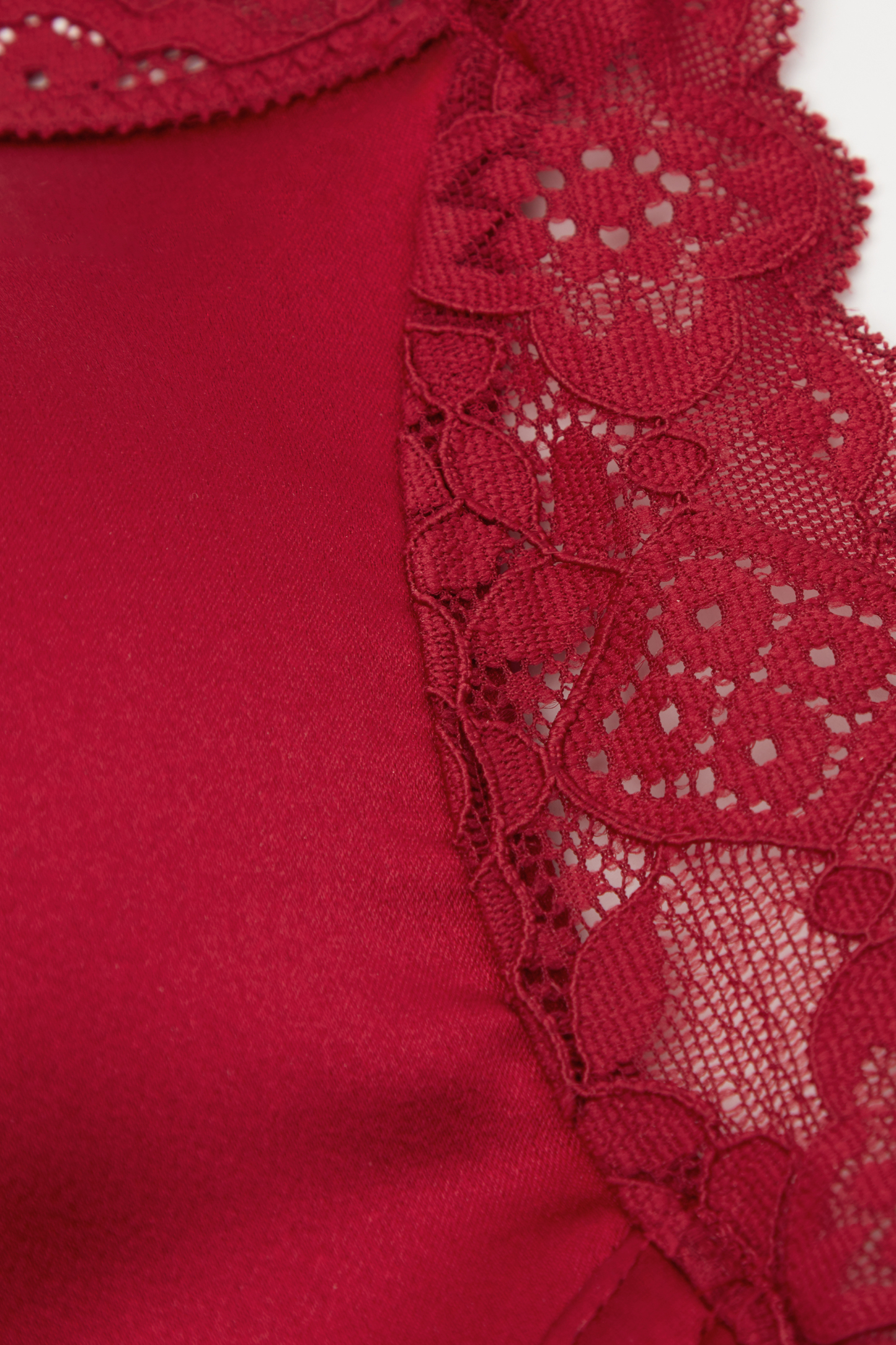 Tiziana Wireless Plunge Triangle Bra in Silk and Lace