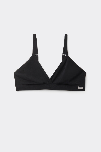 Emma Triangle Bra in Natural Cotton