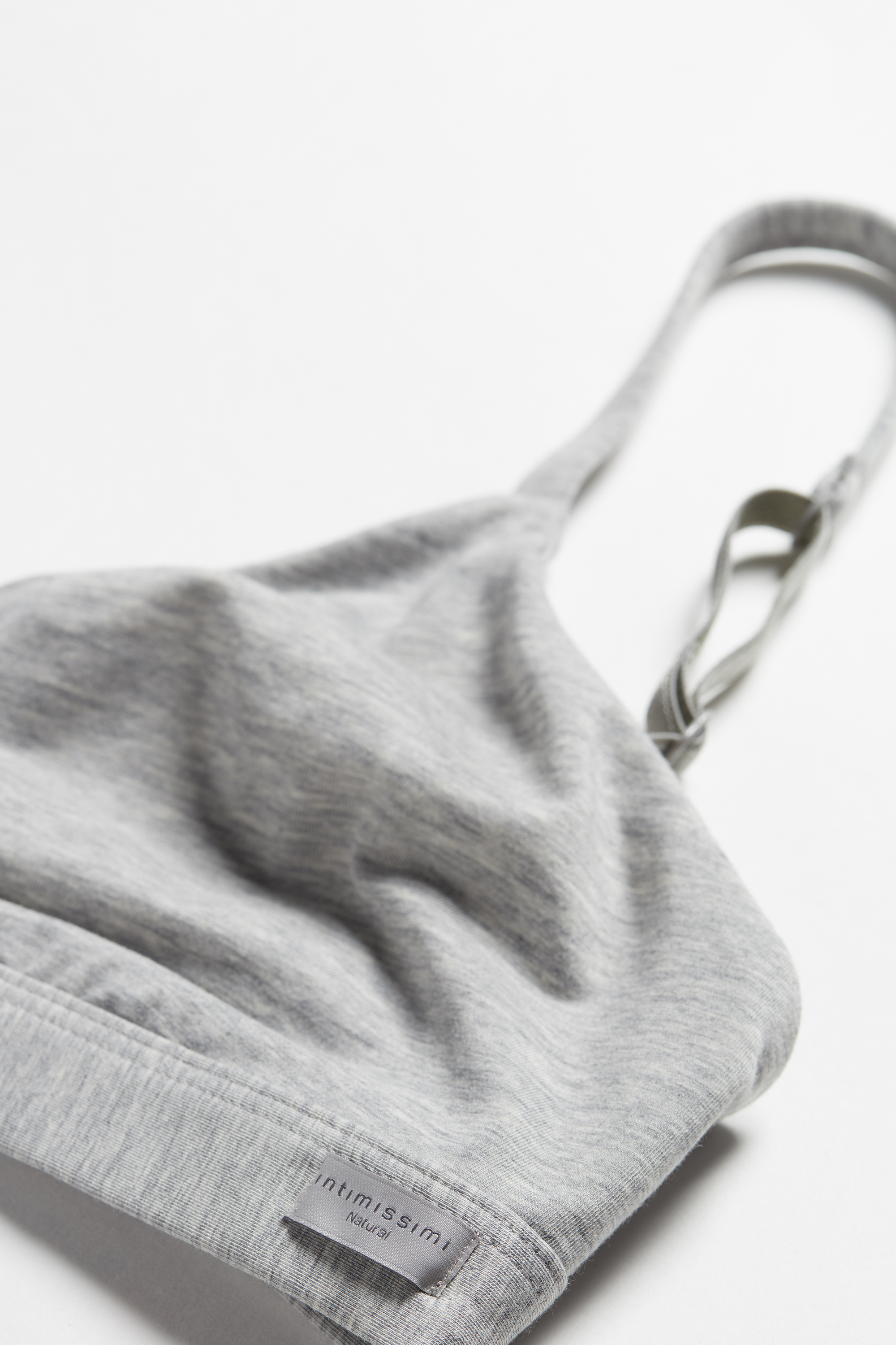 Emma Triangle Bra in Natural Cotton