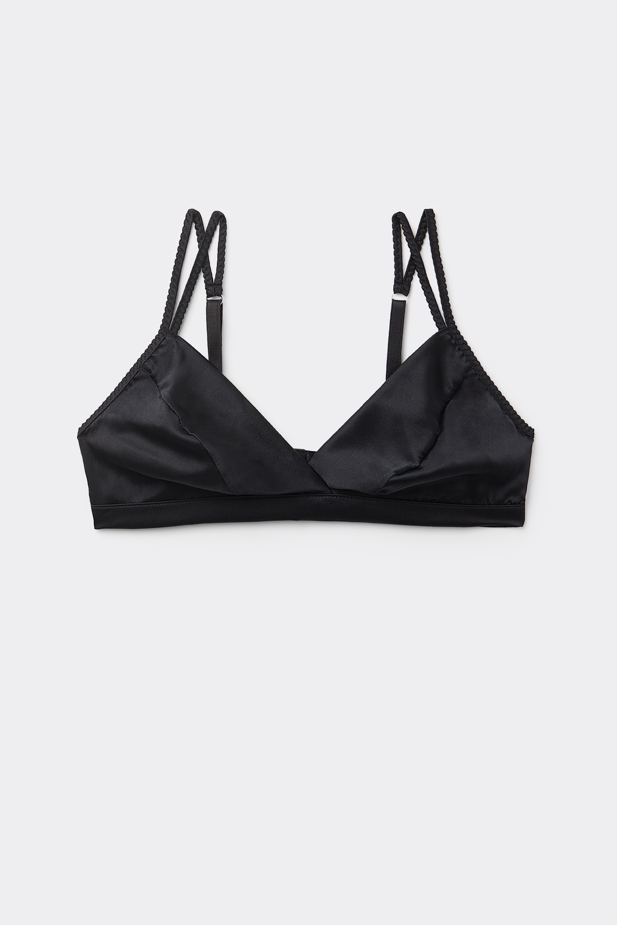Emma Refined Everyday Bralette Triangle Bra in Silk