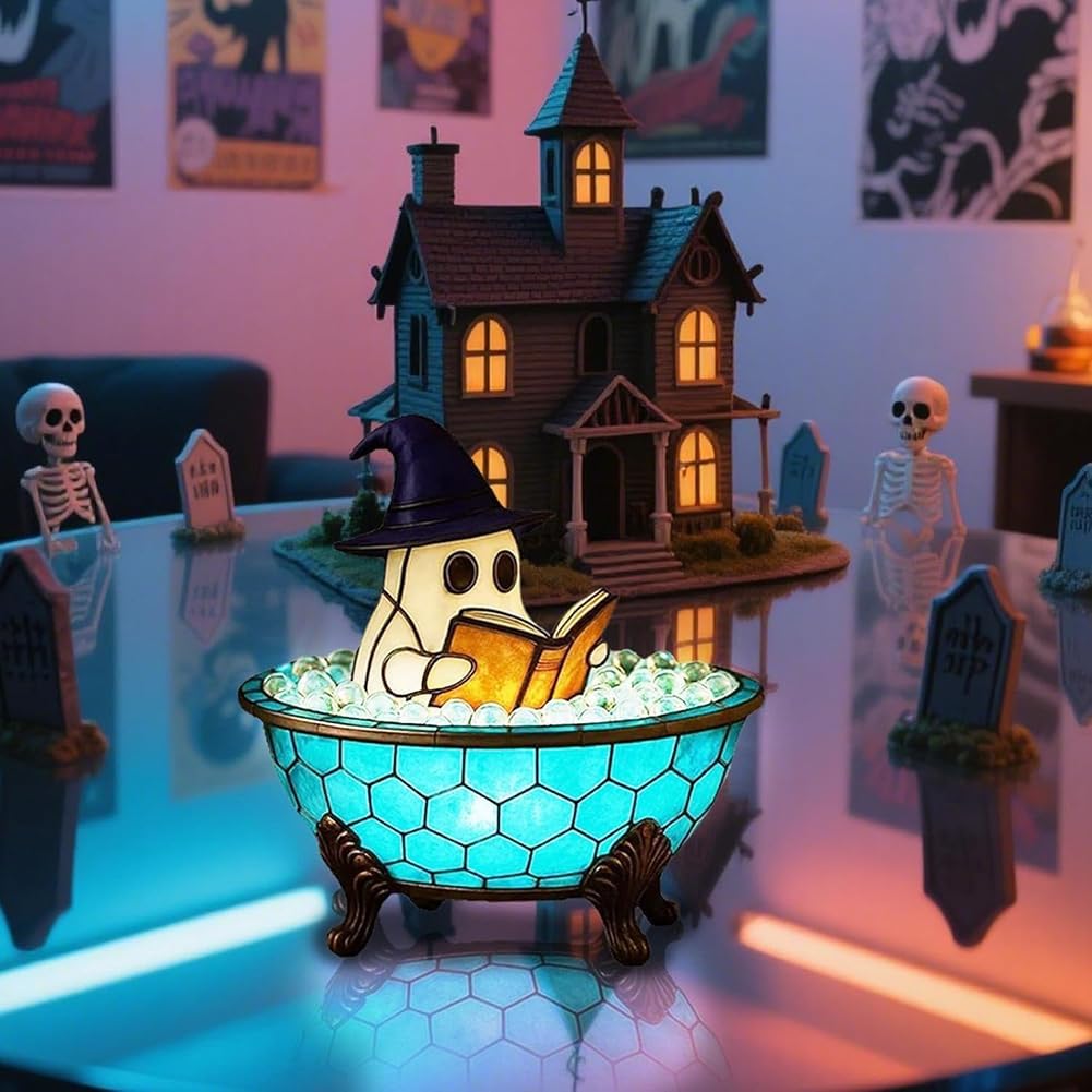 Big Sale！！🔥 Buy More Save More 🔥 Halloween Ghost/Witch Lamp for House Decoration