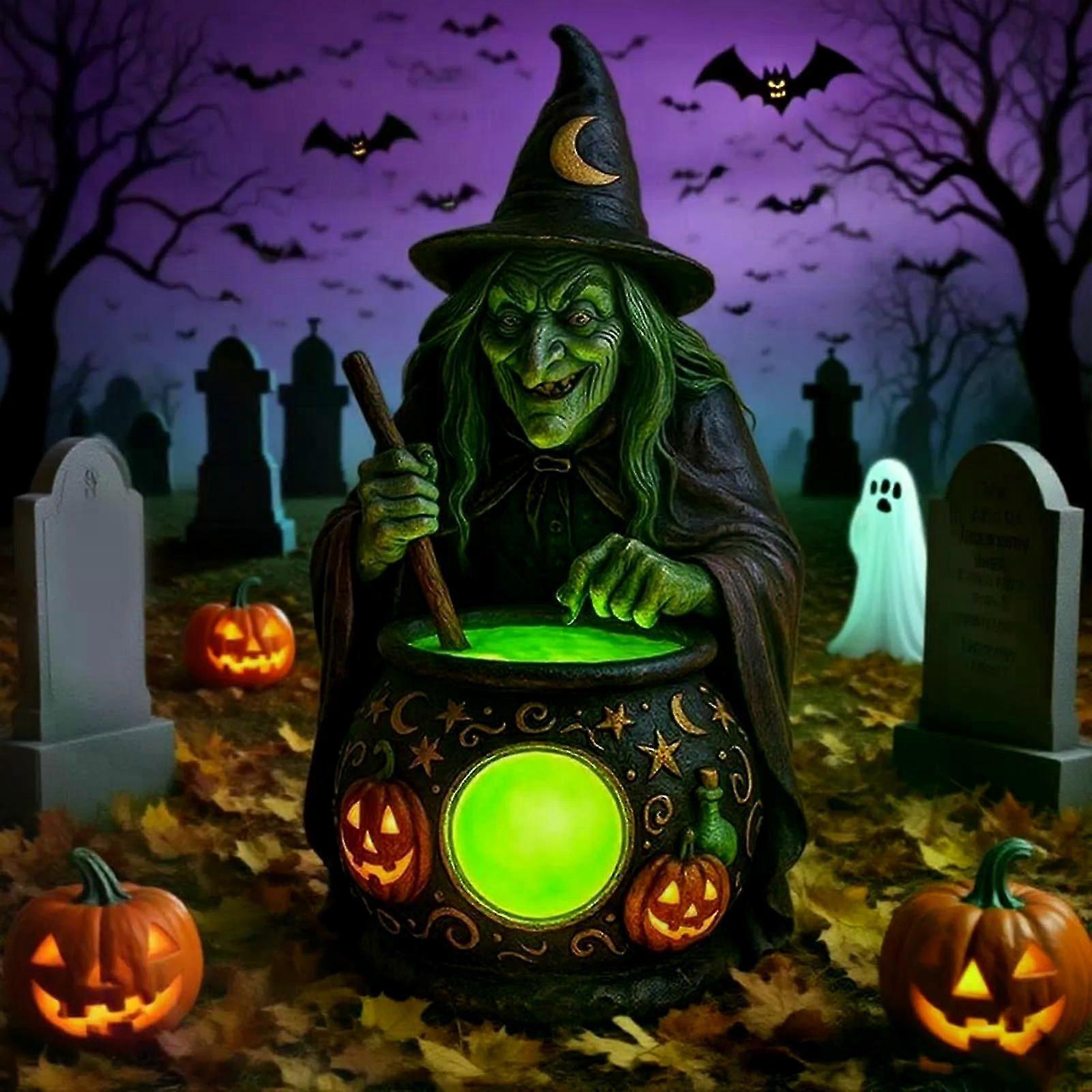 Big Sale！！🔥 Buy More Save More 🔥 Halloween Ghost/Witch Lamp for House Decoration