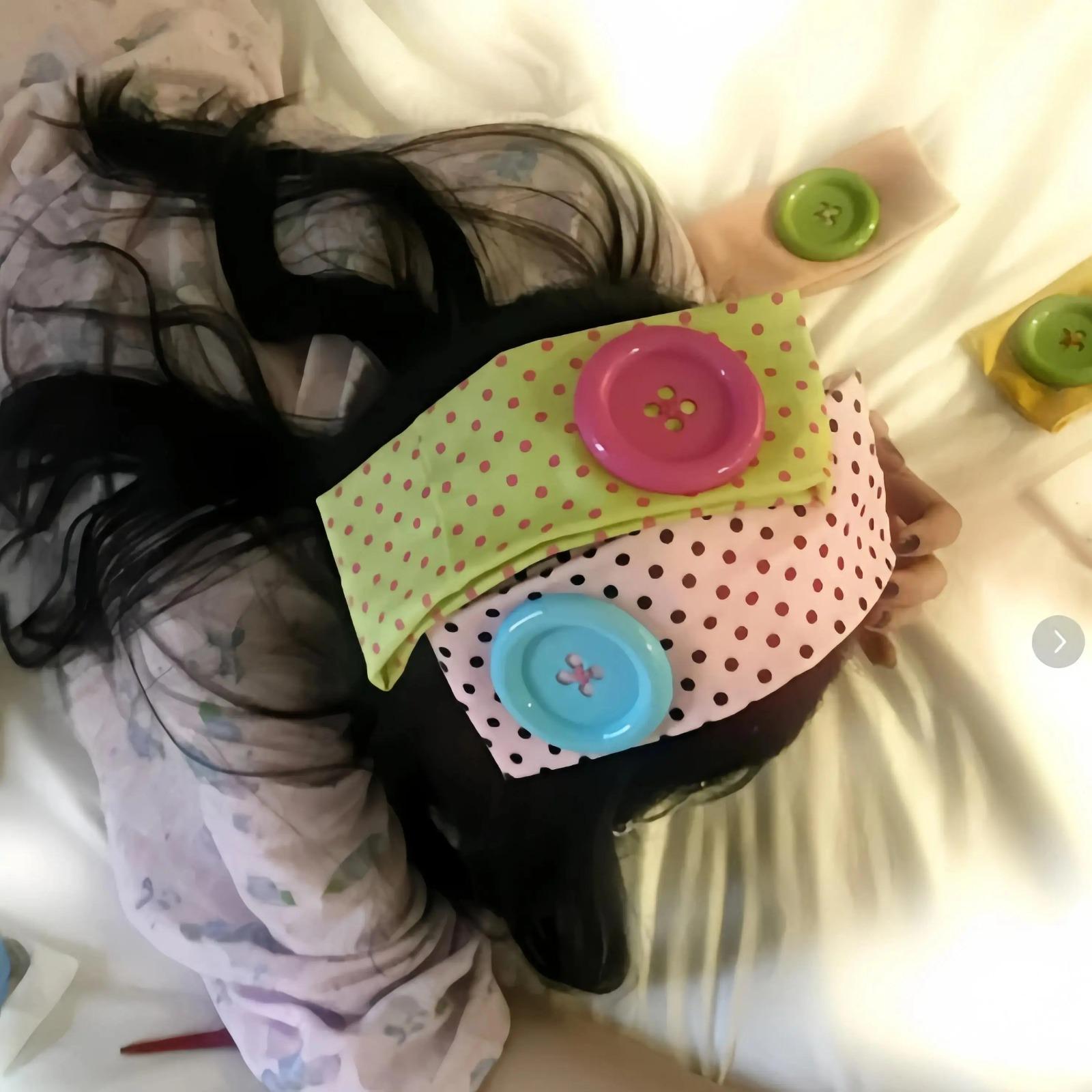 Summer Colorful Large Button Wave Dot Wide Elastic Headband for Women, Korean Ins Y2K Retro Blogger Same Style Trendy Cool Daily Hair Accessories
