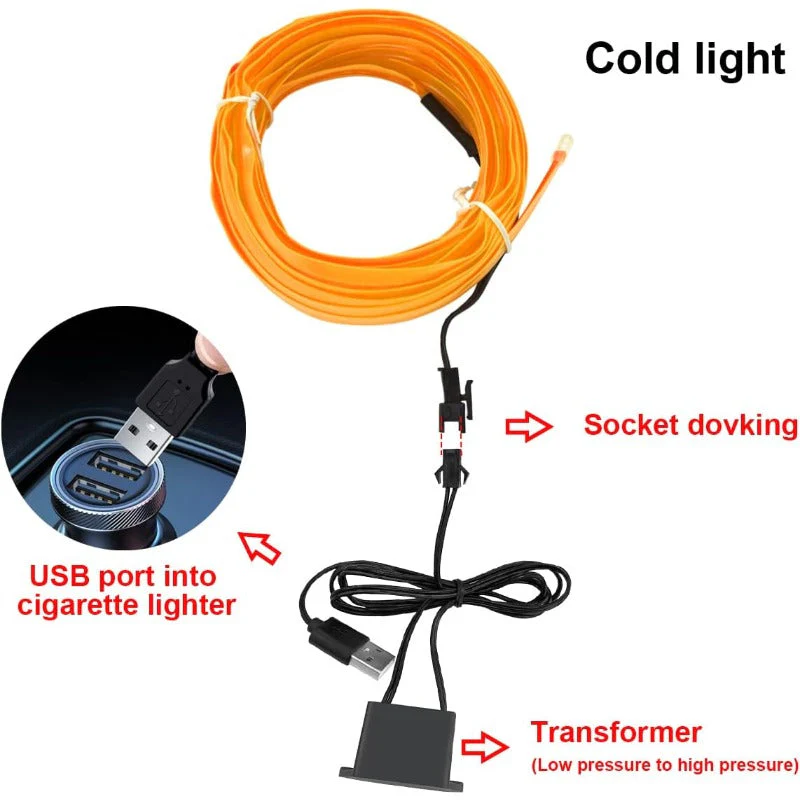 Flexible Auto Interior Glow Wire