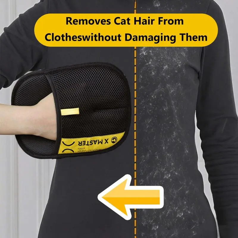 Pet Hair Remover Glove, Electrostatic Removal Gloves for Pet Hair, Pet Hair Remover Gloves for Dog & Cat, Reusable Pet Hair Remover Glove for Carpet, Couch, Clothing, Furniture Static Cling Cat Hair Remover Gloves Shedding Grooming Kit Deshedding Tool