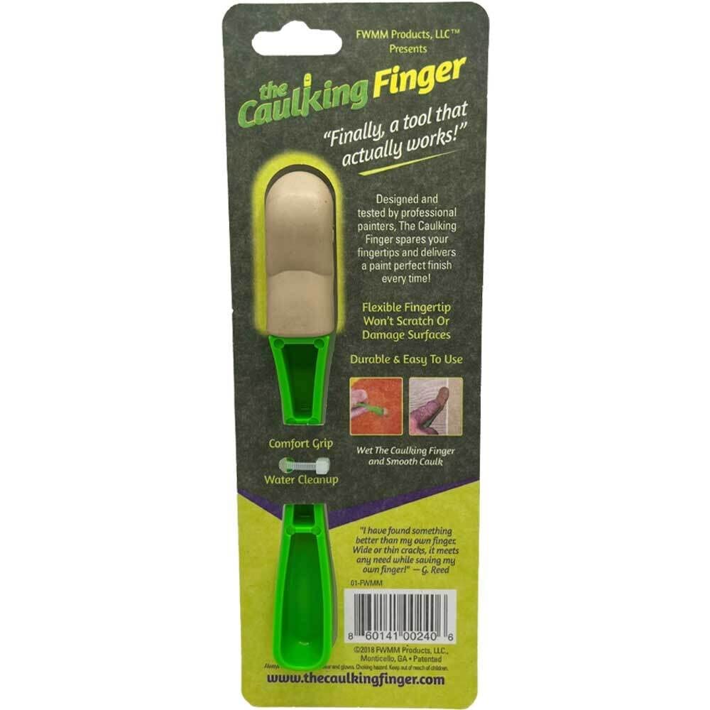 A Caulk Smoothing Tool Providing Smooth Finishing to Caulks Like a Professional. Comfort Grip, Durable and Easy to Use. Saves Your Fingers from Splinters and Soreness