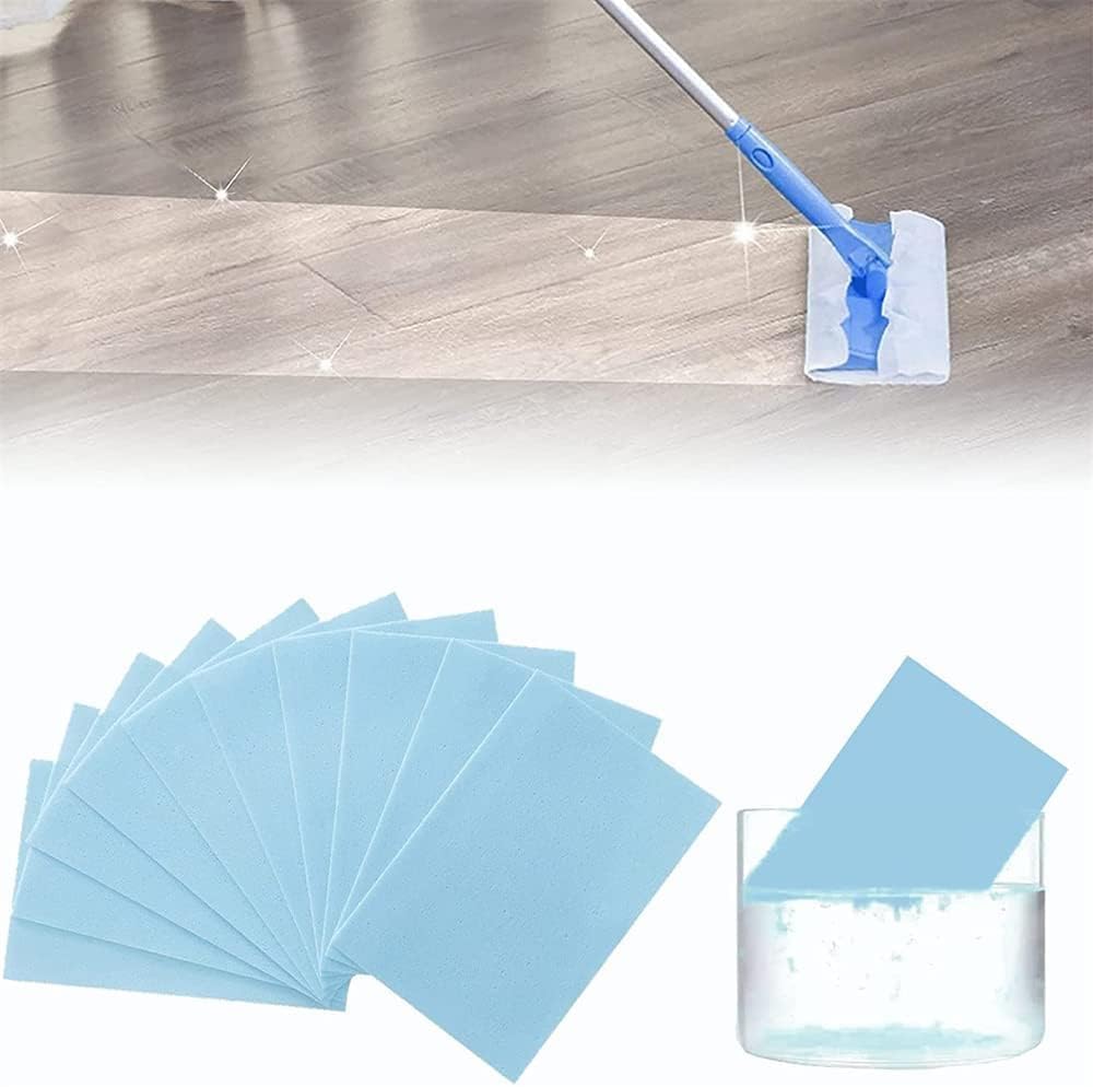 100pcs/package Multi Effect Floor Cleaning Slice,Portable Multi-effect Soluble Floor Cleaner Sheet, for Tile and Plank Flooring Surfaces Concentrate Cleaning Slice
