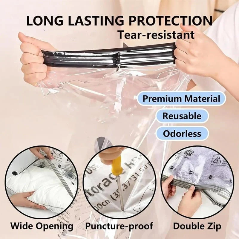 Compact Luggage Space Saver Vacuum Storage Bag For Clothes