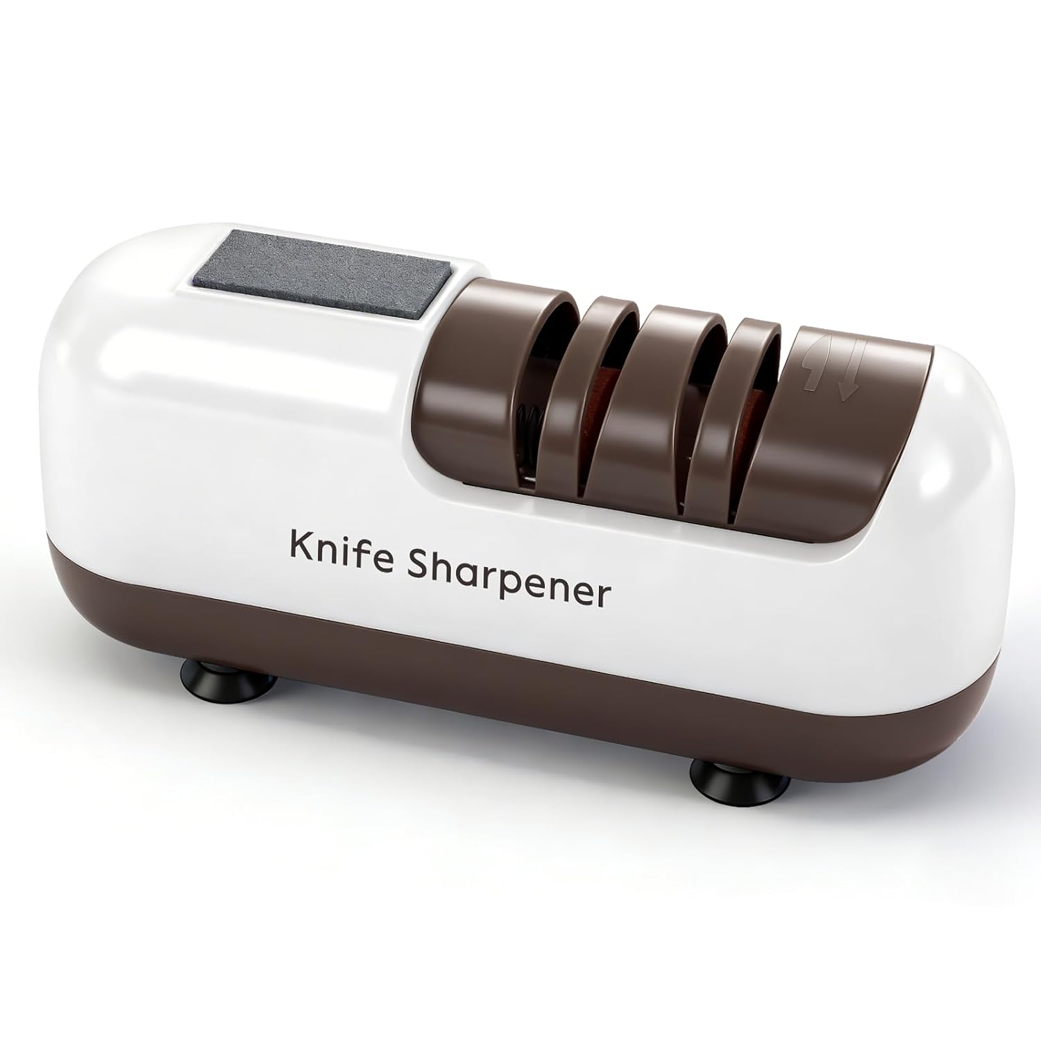 Electric Knife Sharpener, Electric Knife Sharpener for Rough and Fine, Ergonomic Electric Knife Sharpener Professional, for Knives with Straight Blade, Serrated Knives and Scissors