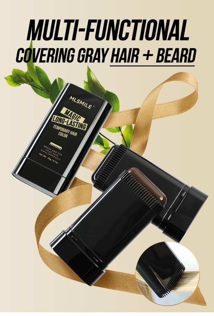 Temporary Hair Color Brush, Long-Lasting Hair Dye with Comb Applicator