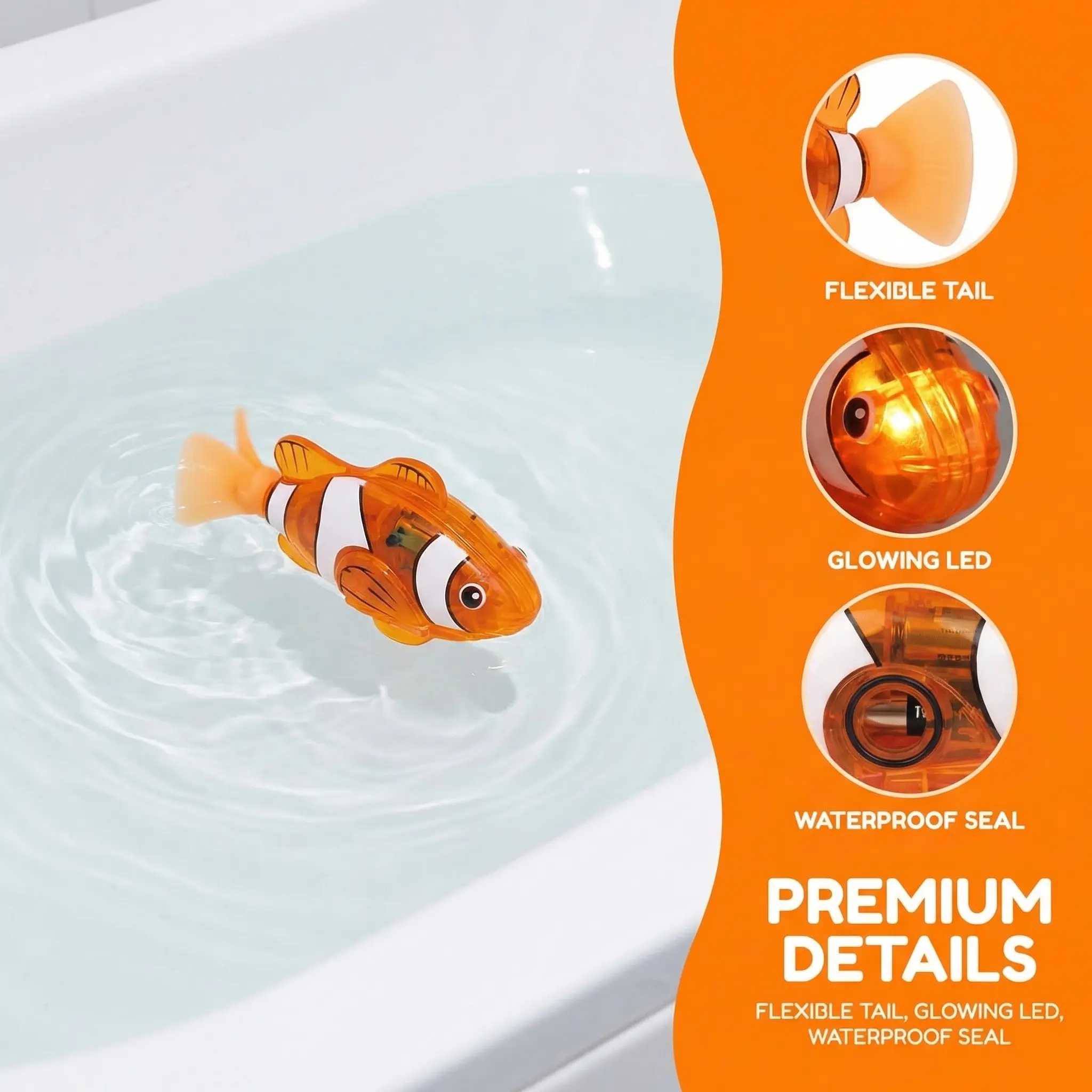 4pcs/set Electronic Fish Bath Toy For Game For Party