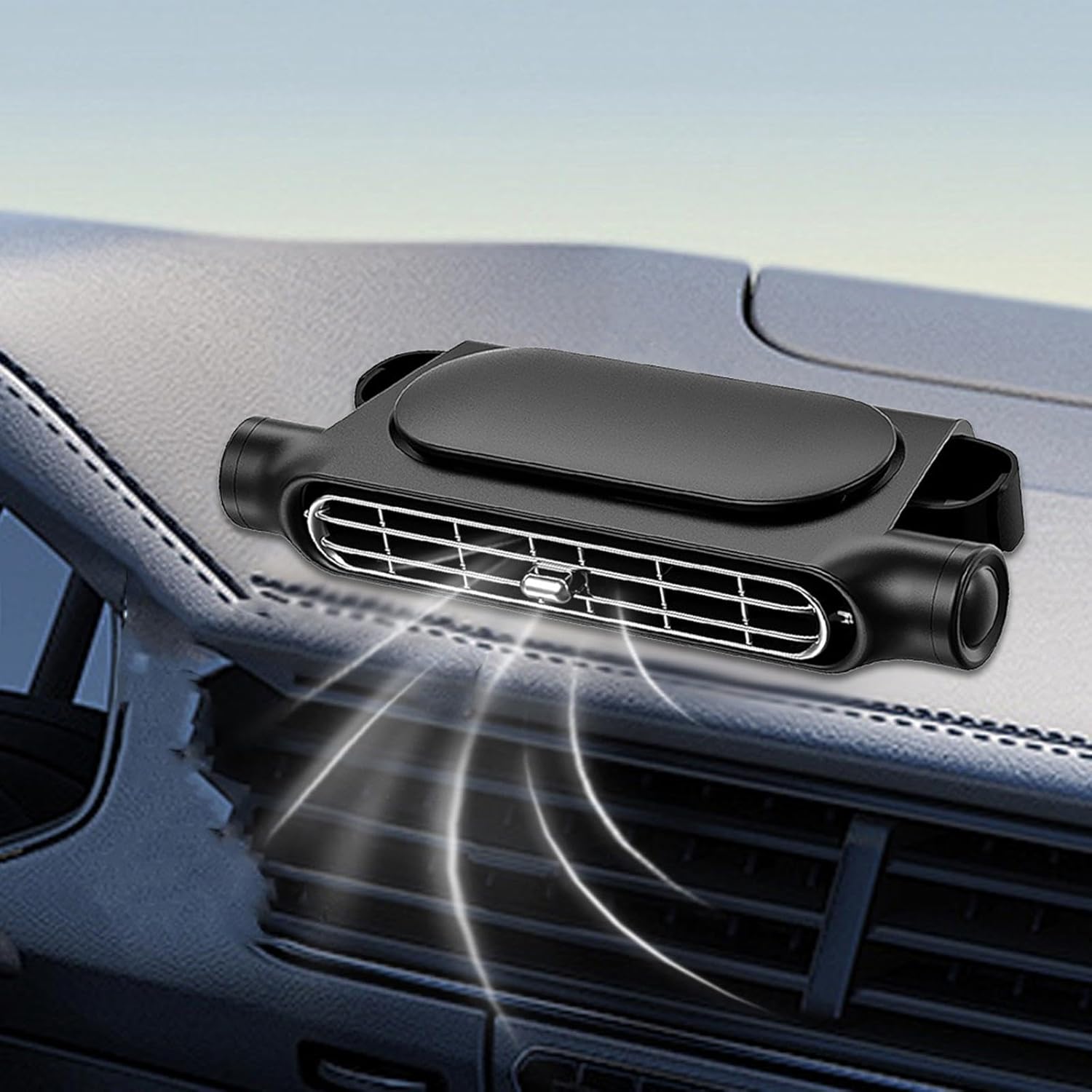 Adjustable Car Fan, Portable Car Seat Cooler, Front Passenger Friendly, Three Speed Settings, 3000mah Battery, Suv, RV, Boat Compatible, Clip Fan Rechargeable