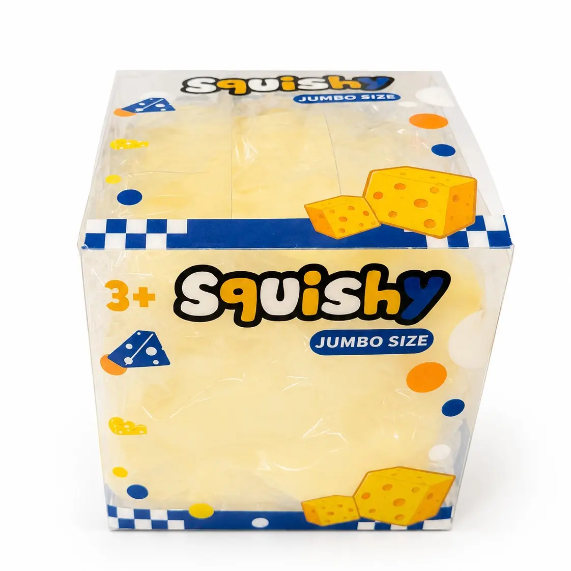 Squishy Cheese Squishy Petroleum jelly Cheese Block Squishy Stressrelief Stress ball Filled with Petroleum jelly Cheese Squishy Desktop Ornament for Adults, Portable Office Decompression Decor, Ideal Party Favor & Holiday Mini Gift